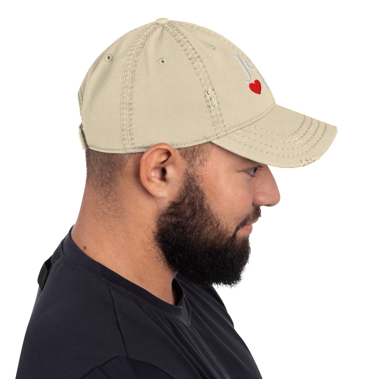 Jesus lebt - Dad-Hat im Used-Look DE faith design by The Light of Life