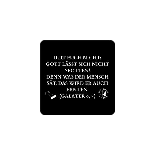 Blasenfreie Aufkleber Bibelvers Galater für jeden, der Glauben und Stil vereinen möchte. Jetzt kaufen!