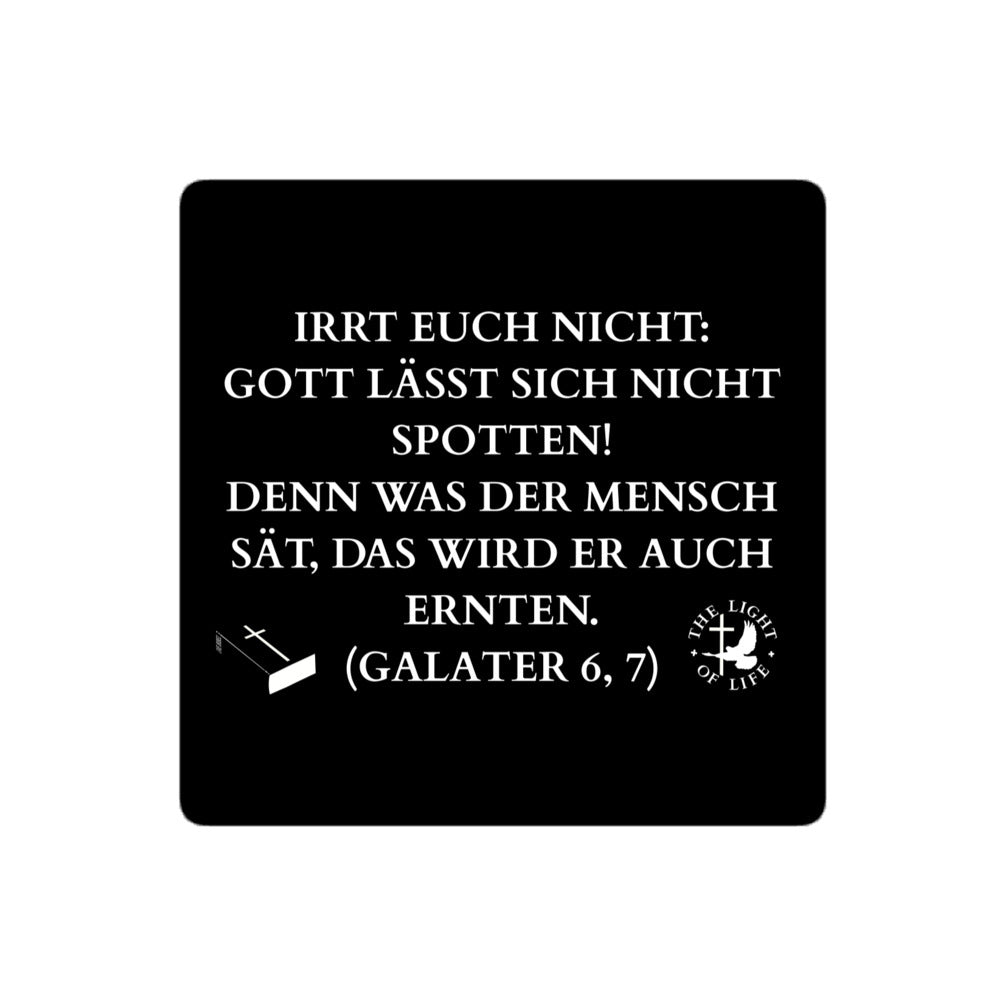 Blasenfreie Aufkleber Bibelvers mit Galater-Bibelvers – jetzt stöbern und inspirieren lassen!