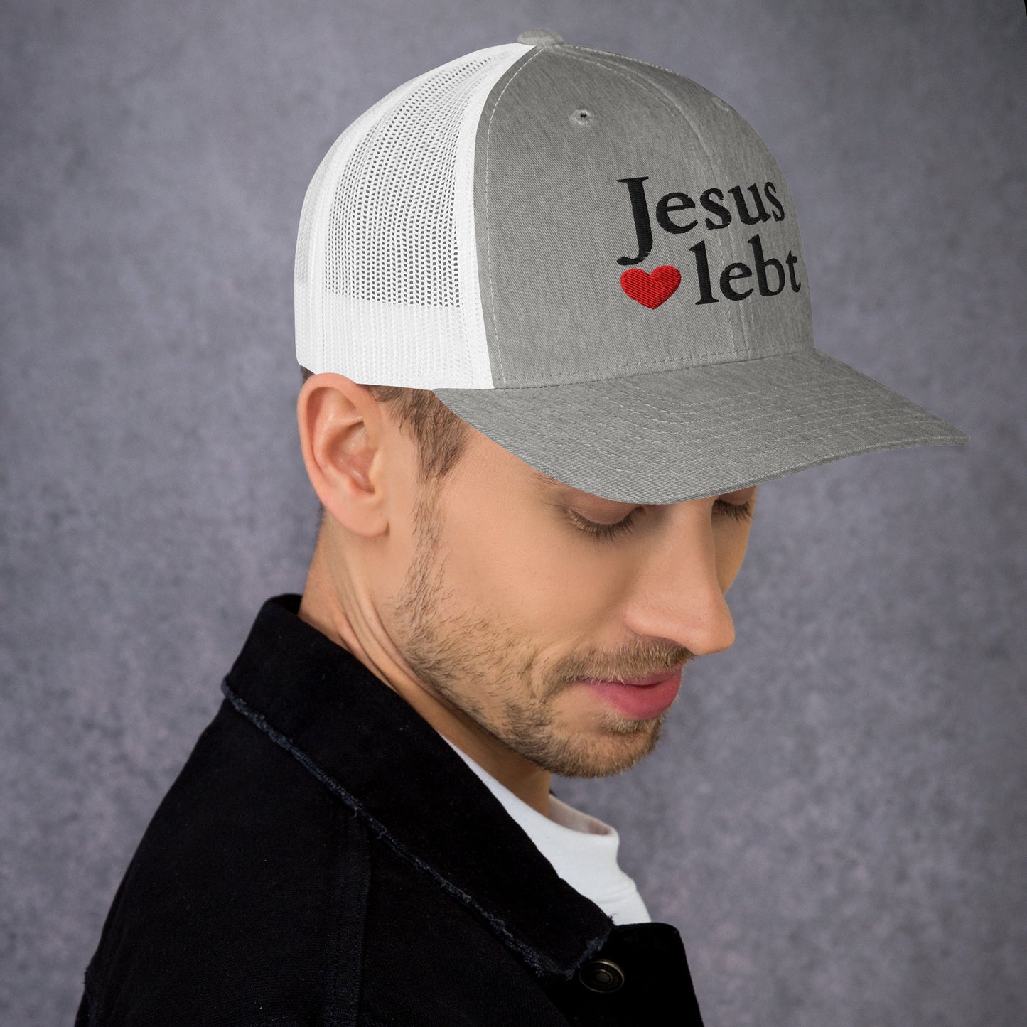 Jesus lebt - Trucker-Cap DE faith design by The Light of Life