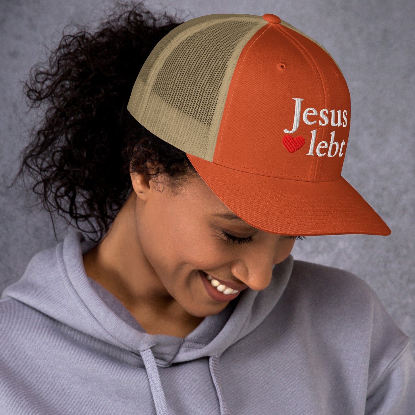 Jesus lebt - Trucker-Cap DE faith design by The Light of Life