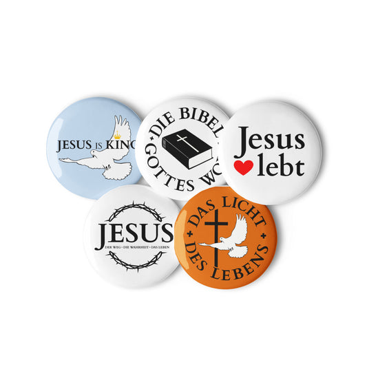 JESUS - Button-Set - B-Design DE faith design by The Light of Life