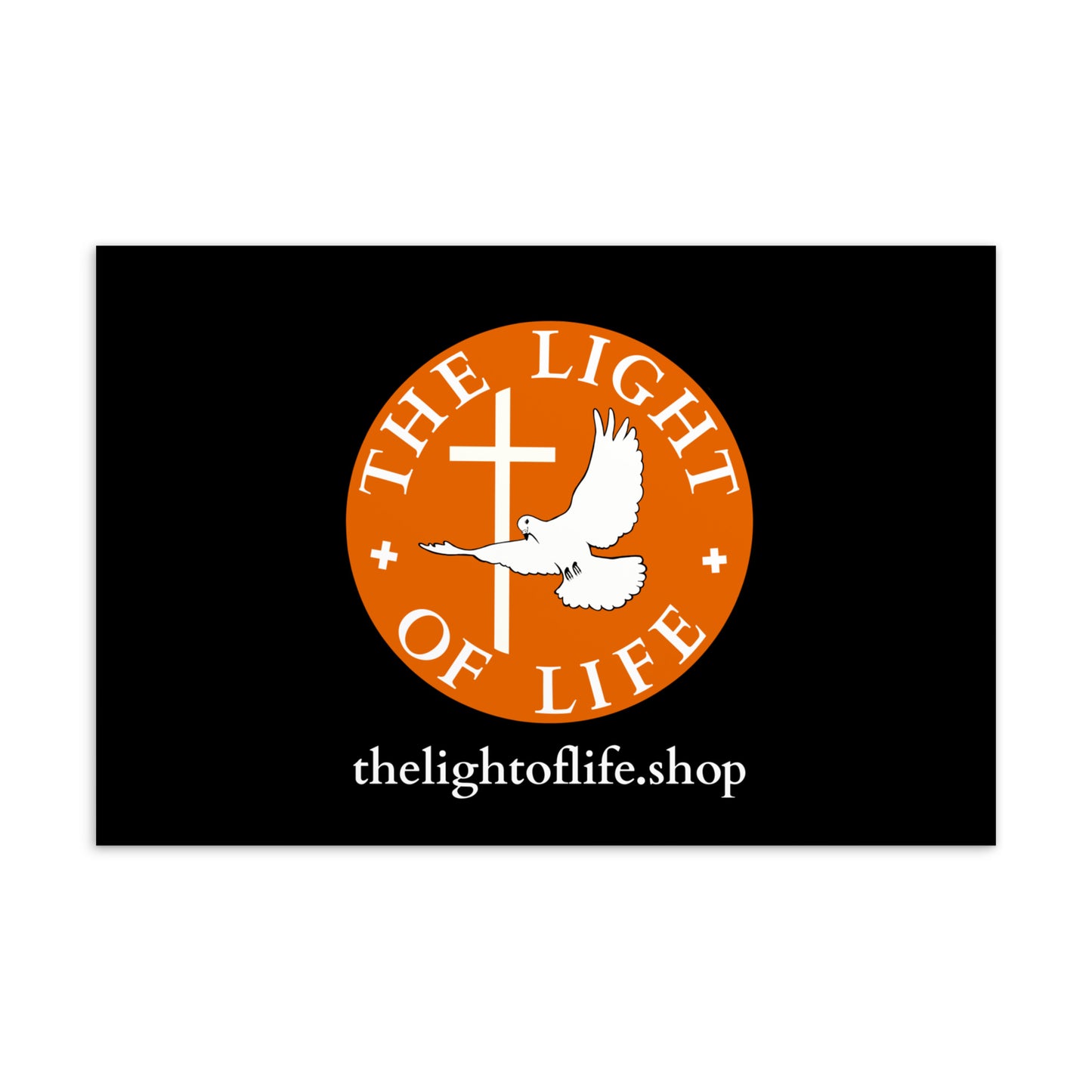 The Light of Life - Standard-Postkarte - DE ${variant-option} faith design by The Light of Life