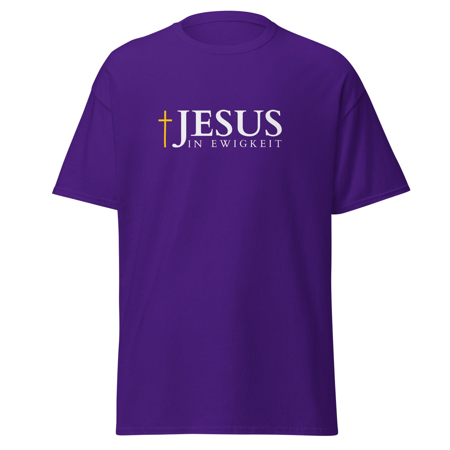 JESUS in EWIGKEIT - Klassisches Unisex T-Shirt - dunkles Design - DE ${variant-option} faith design by Das Licht des Lebens