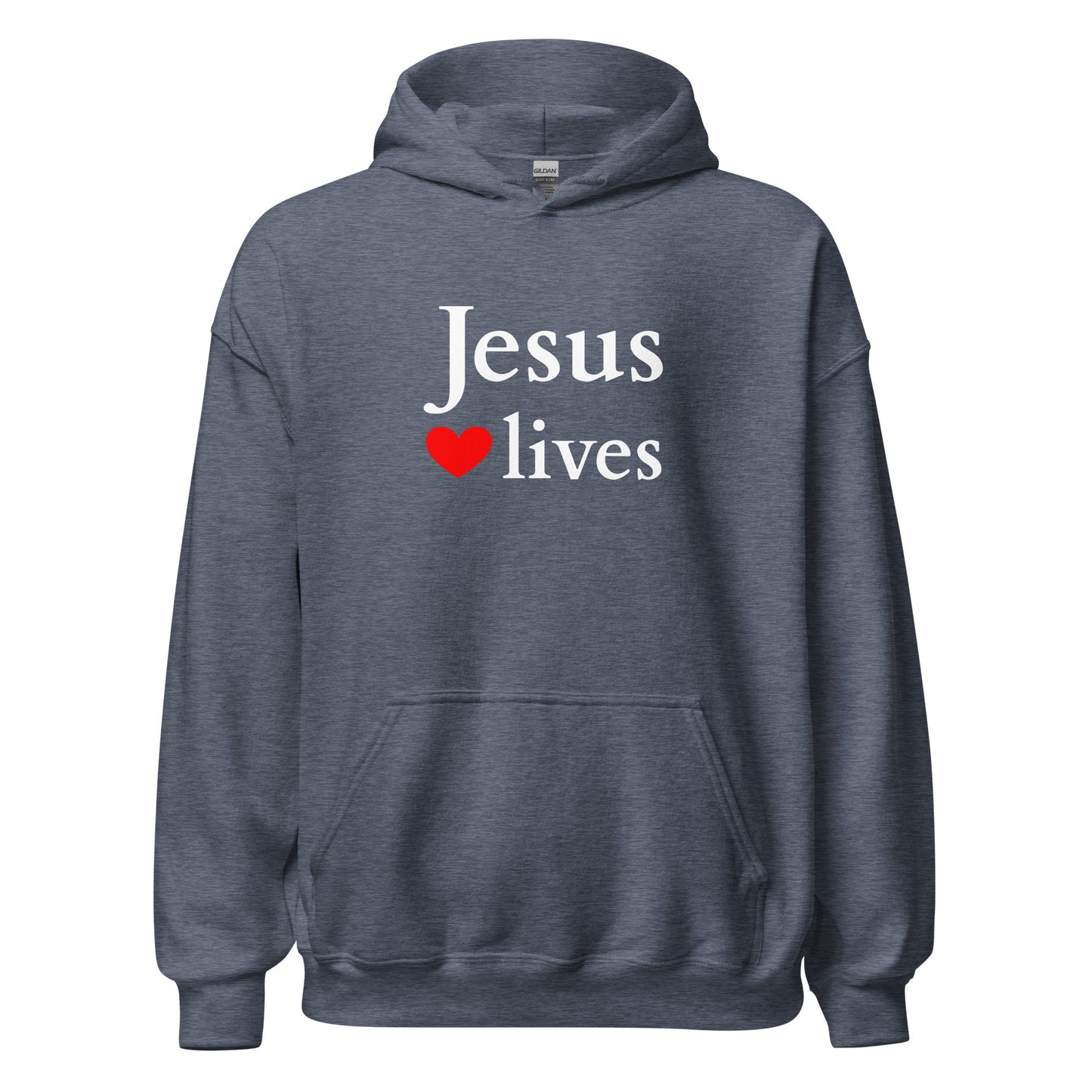 Jesus lives - Unisex Hoodie - dark design - EN faith design by Das Licht des Lebens