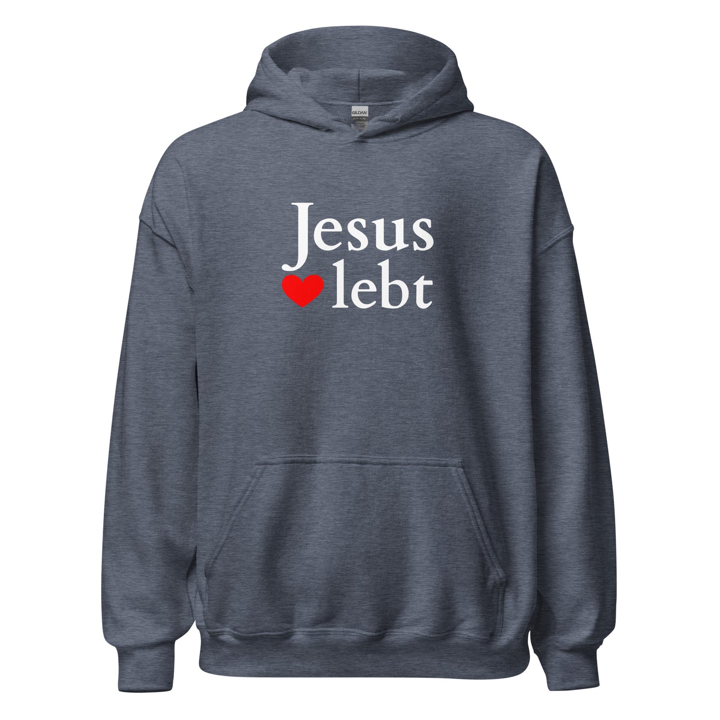 Jesus lebt - Unisex-Kapuzenpullover - dunkles design - DE faith design by Das Licht des Lebens
