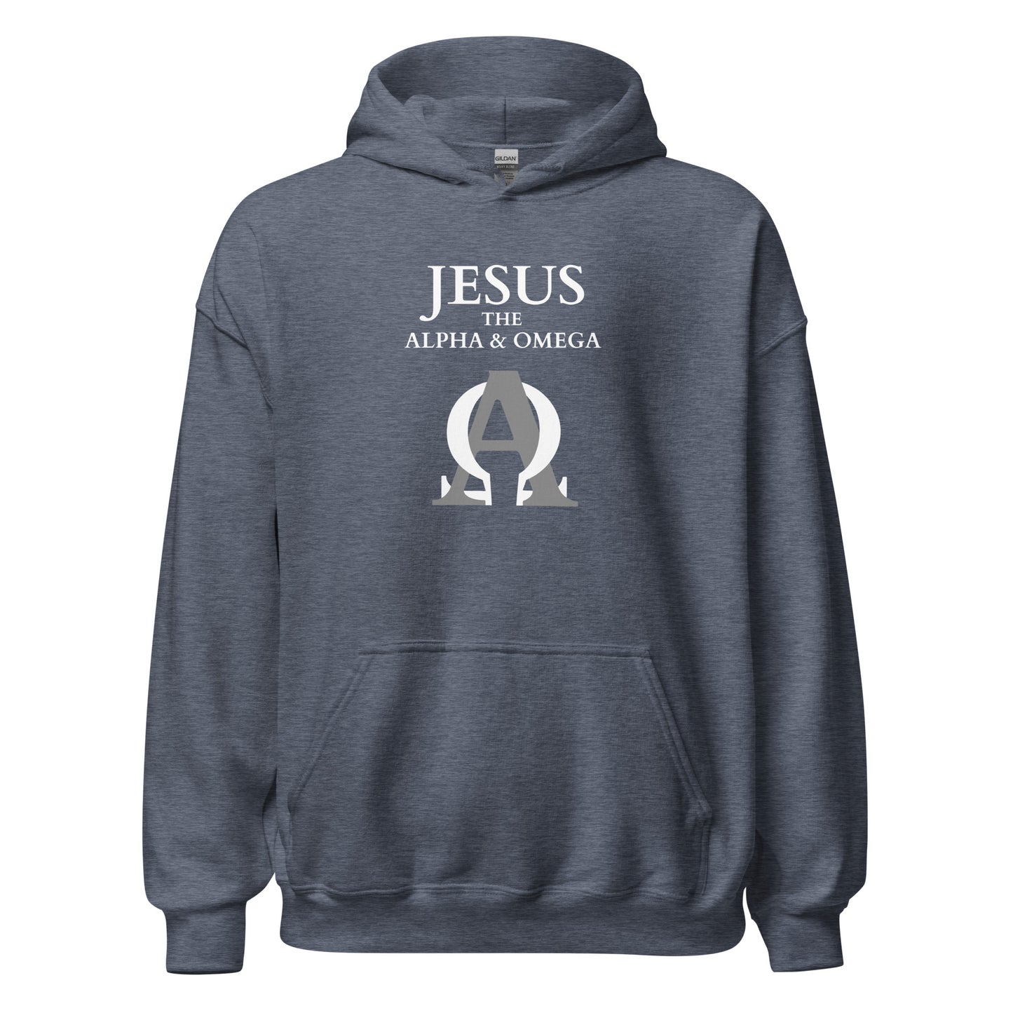 JESUS The Alpha & Omega - Unisex Hoodie - dark design - EN faith design by The Light of Life