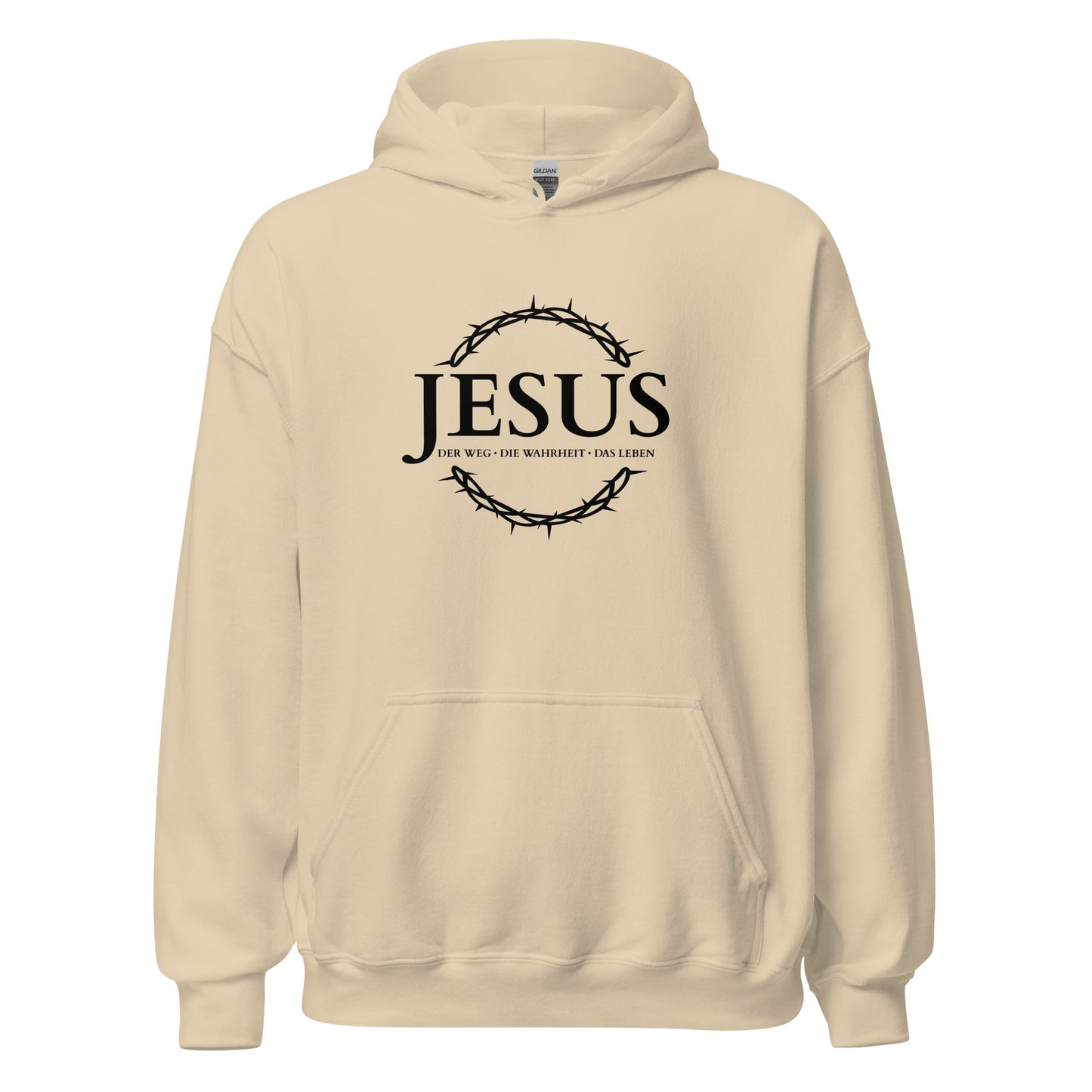 JESUS Der Weg, die Wahrheit, das Leben - Unisex-Kapuzenpullover - helles Design - DE ${variant-option} faith design by The Light of Life