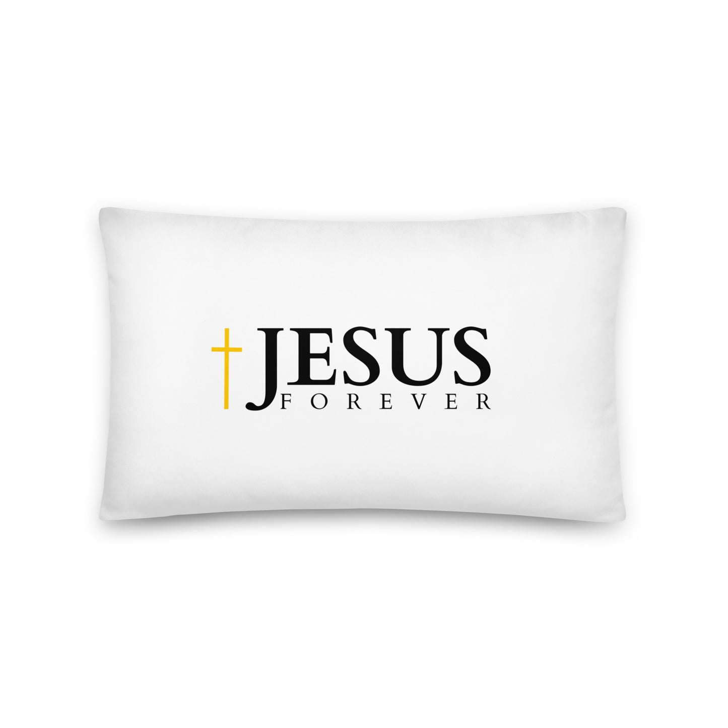 JESUS FOREVER - Basic Pillow - Bright Design EN ${variant-option} faith design by The Light of Life