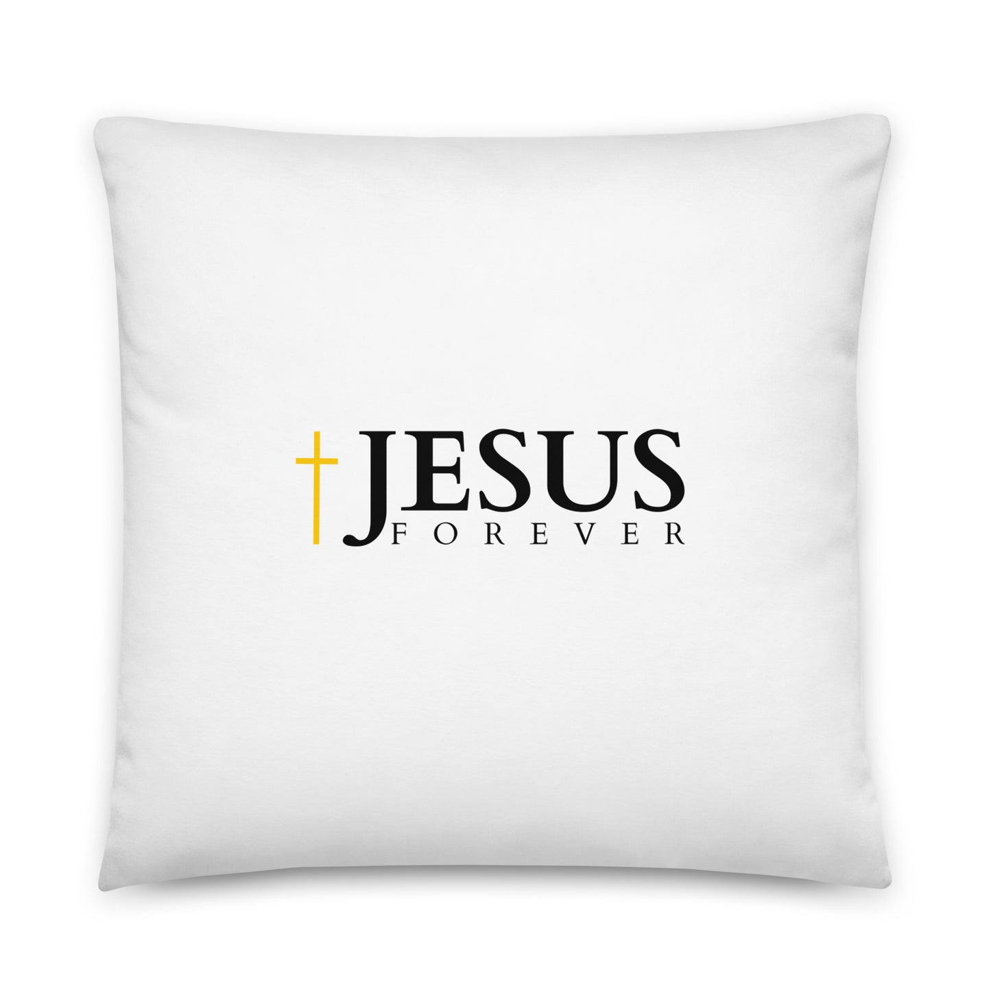 JESUS FOREVER - Basic Pillow - Bright Design EN ${variant-option} faith design by The Light of Life