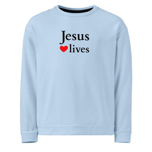 Jesus lives - Unisex Sweatshirt - Bright Design EN faith design by The Light of Life