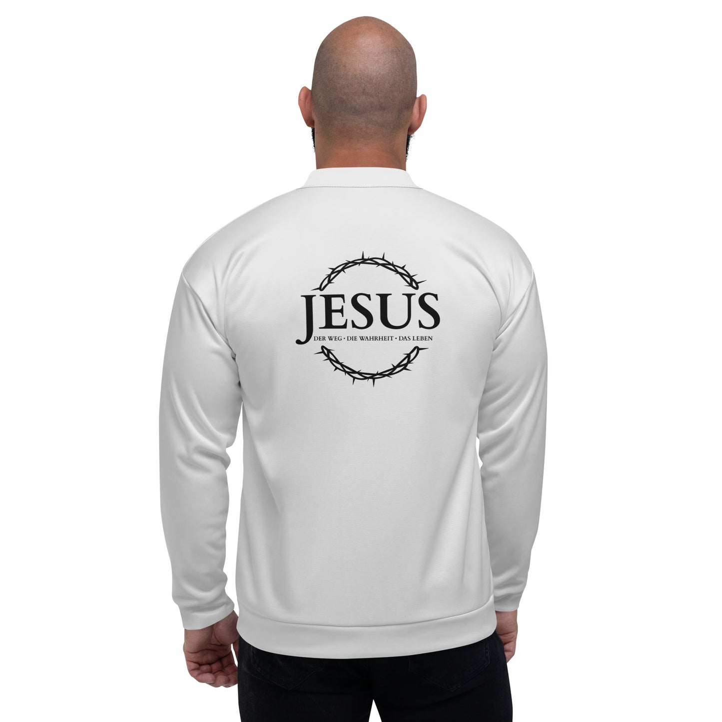 JESUS der Weg - in Ewigkeit - Unisex Bomberjacke - bright design - DE ${variant-option} faith design by The Light of Life