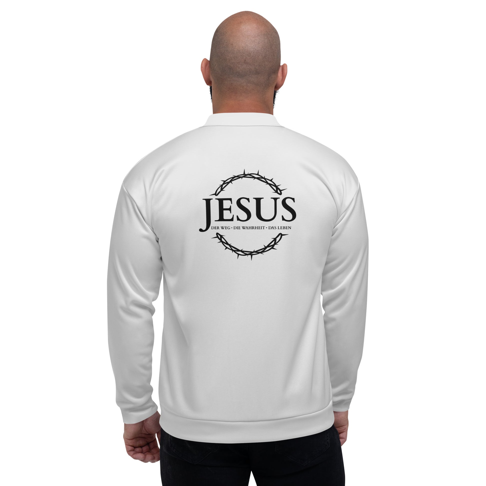 JESUS der Weg - in Ewigkeit - Unisex Bomberjacke - bright design - DE ${variant-option} faith design by The Light of Life