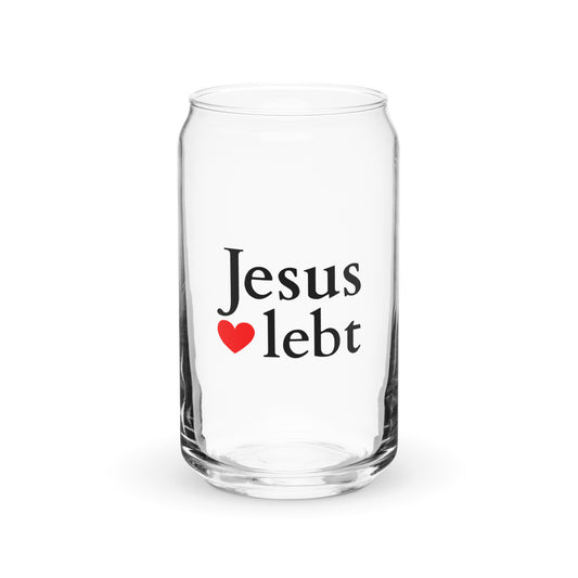 Jesus lebt - Glas in Dosenform - helles Design DE ${variant-option} faith design by The Light of Life