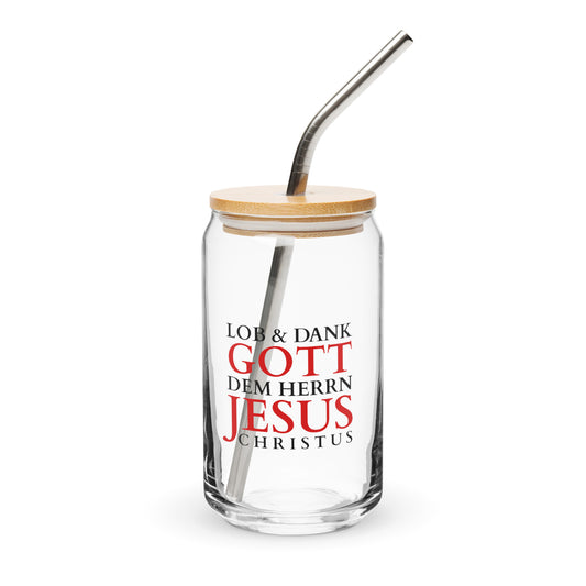 Lob & Dank dem Herrn Jesus - Glas in Dosenform DE ${variant-option} faith design by The Light of Life