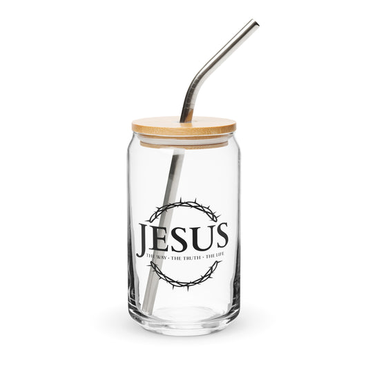 JESUS, The Way, The Truth, The Life - Can-shaped glass EN ${variant-option} faith design by The Light of Life