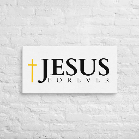 JESUS FOREVER - Canvas - Bright Design EN faith design by The Light of Life