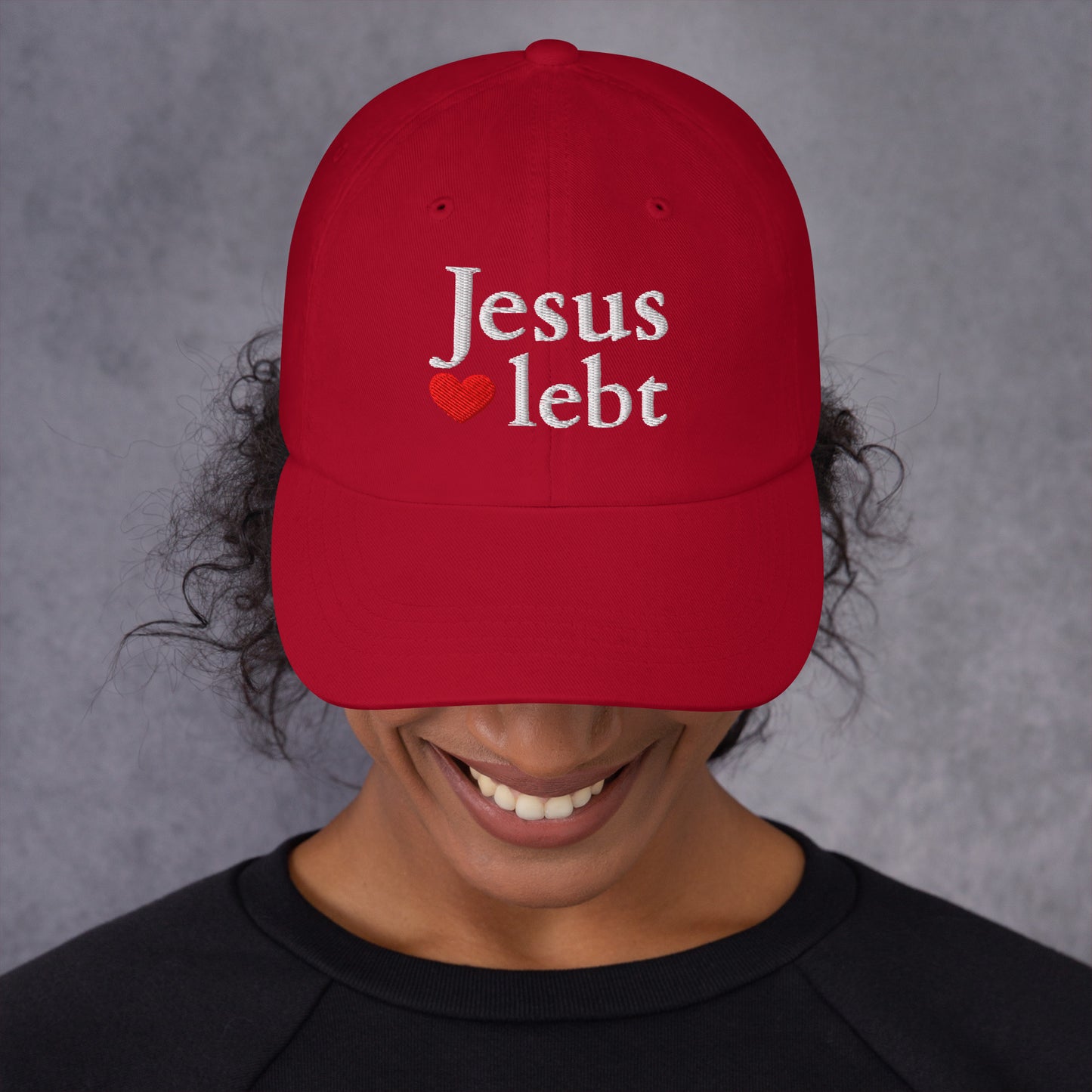 Jesus lebt - Dad-Hat DE faith design by The Light of Life