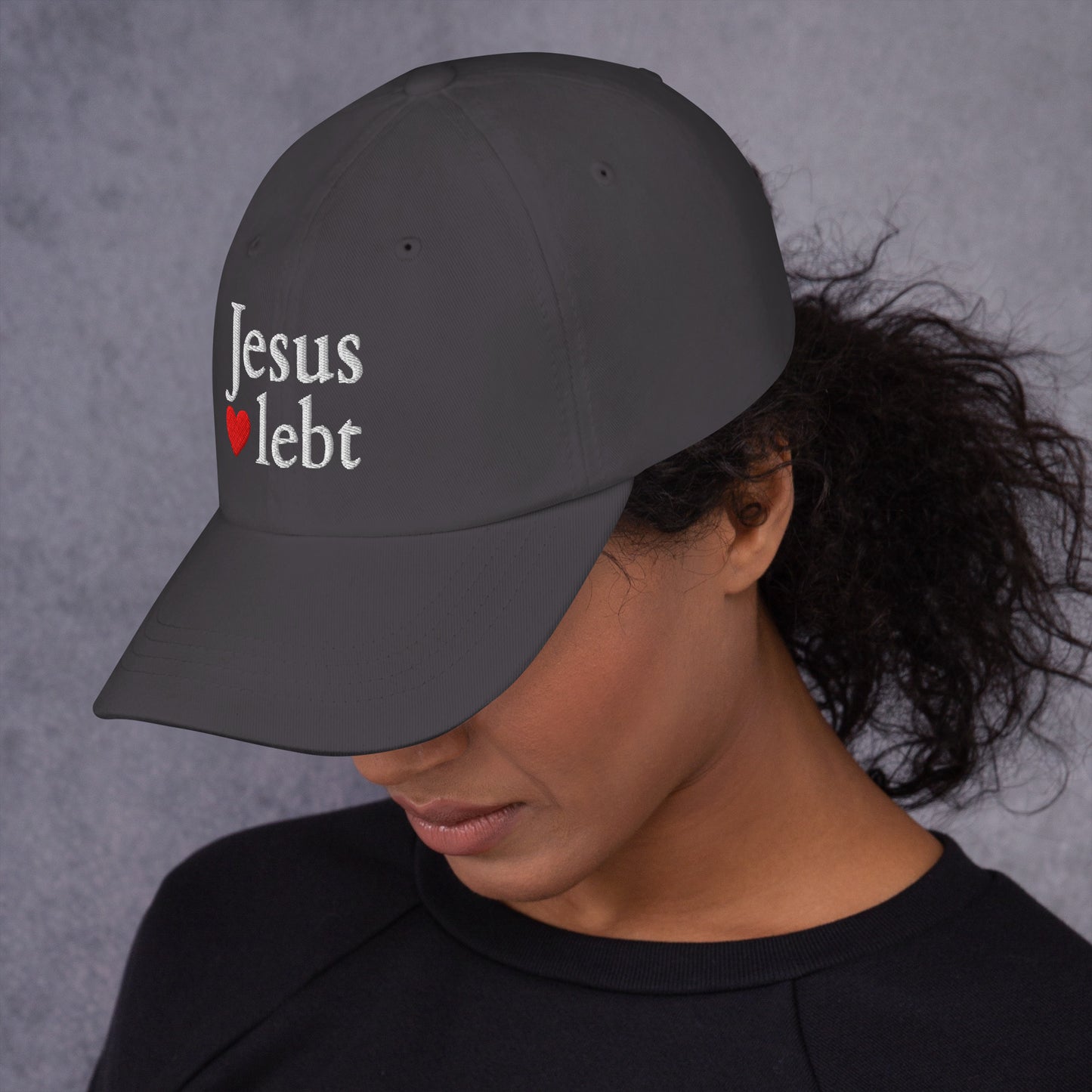 Jesus lebt - Dad-Hat DE faith design by The Light of Life
