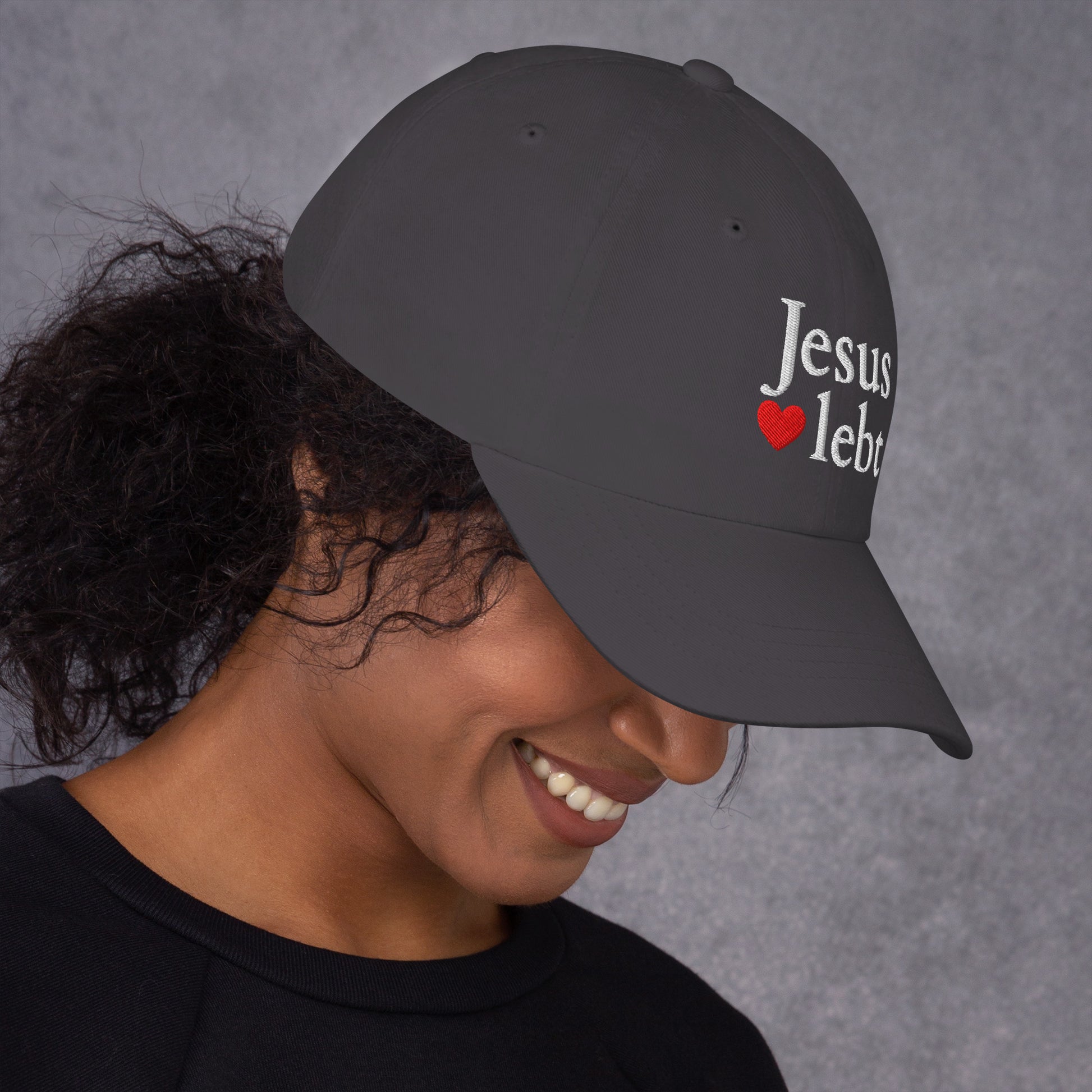 Jesus lebt - Dad-Hat DE faith design by The Light of Life