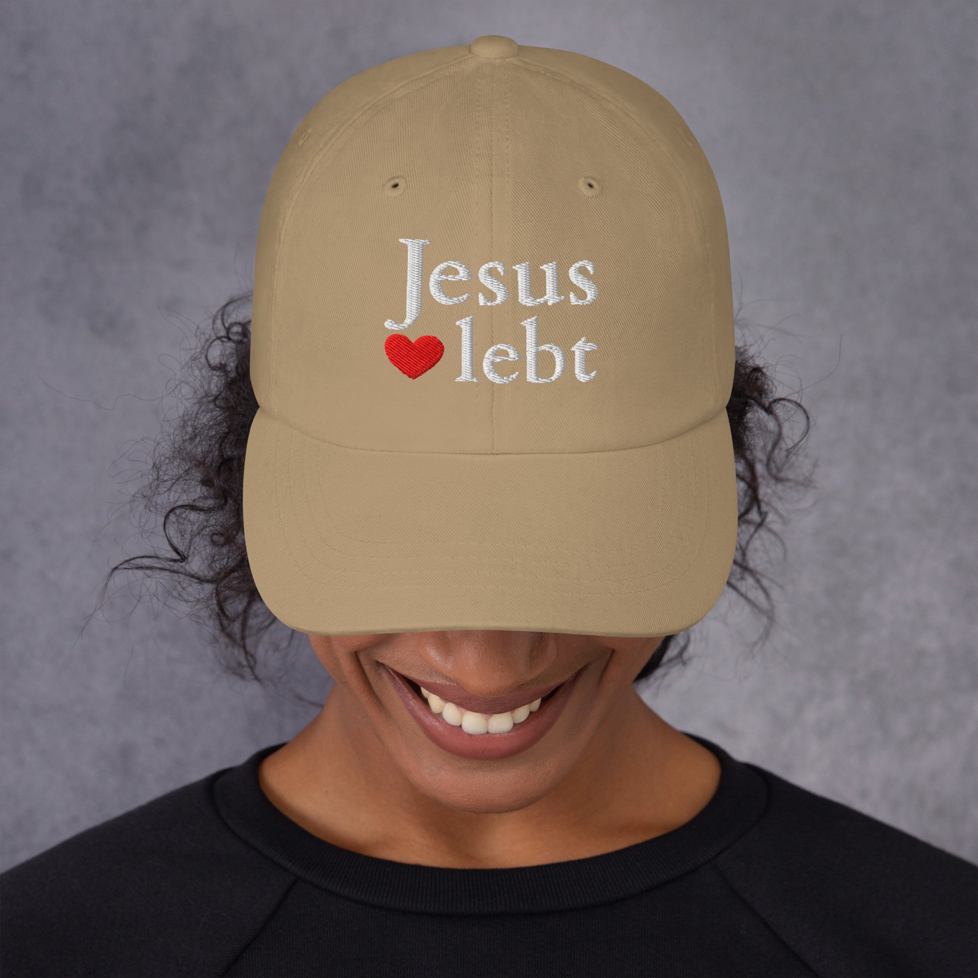 Jesus lebt - Dad-Hat DE faith design by The Light of Life
