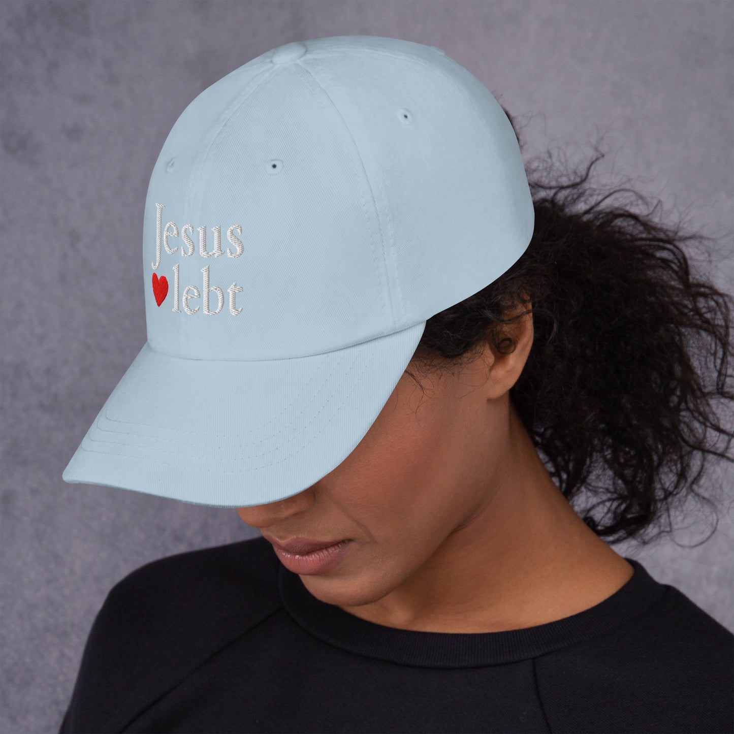 Jesus lebt - Dad-Hat DE faith design by The Light of Life