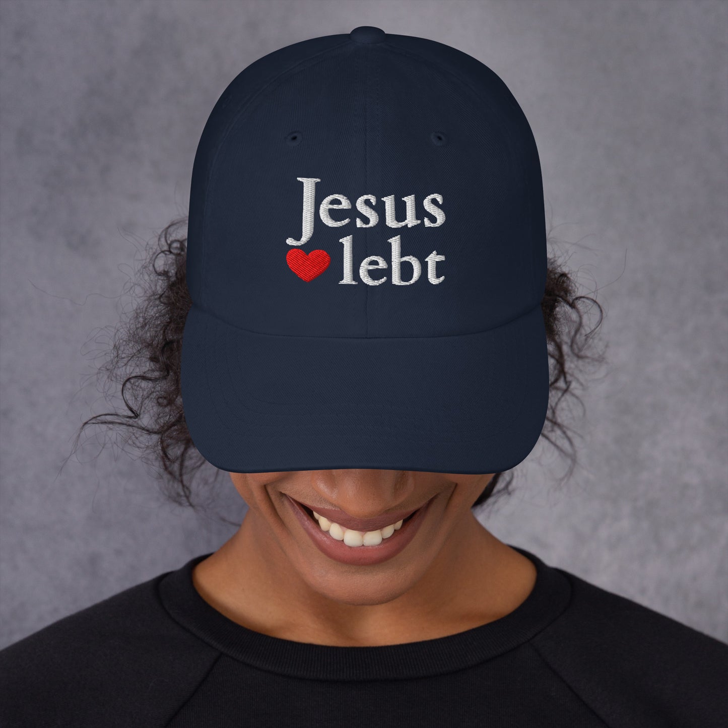 Jesus lebt - Dad-Hat DE faith design by The Light of Life