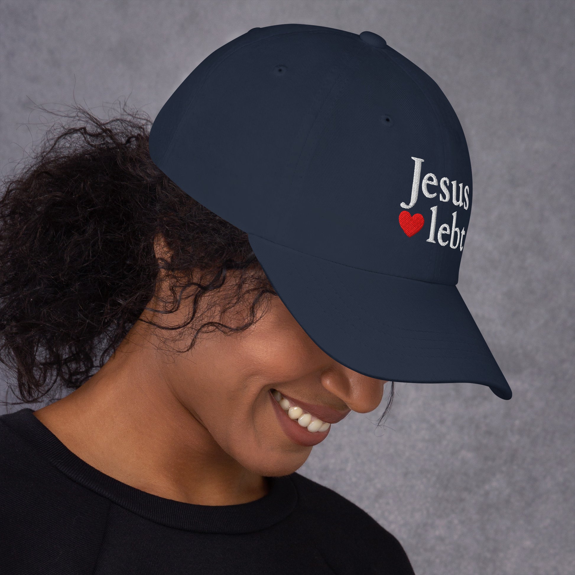 Jesus lebt - Dad-Hat DE faith design by The Light of Life