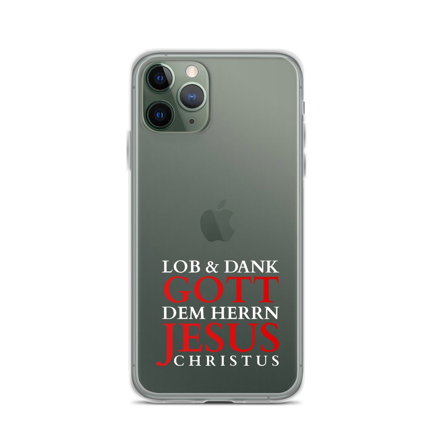 Lob & Dank dem Herrn Jesus Christus - iPhone-Hüllen - dunkles Design DE faith design by The Light of Life