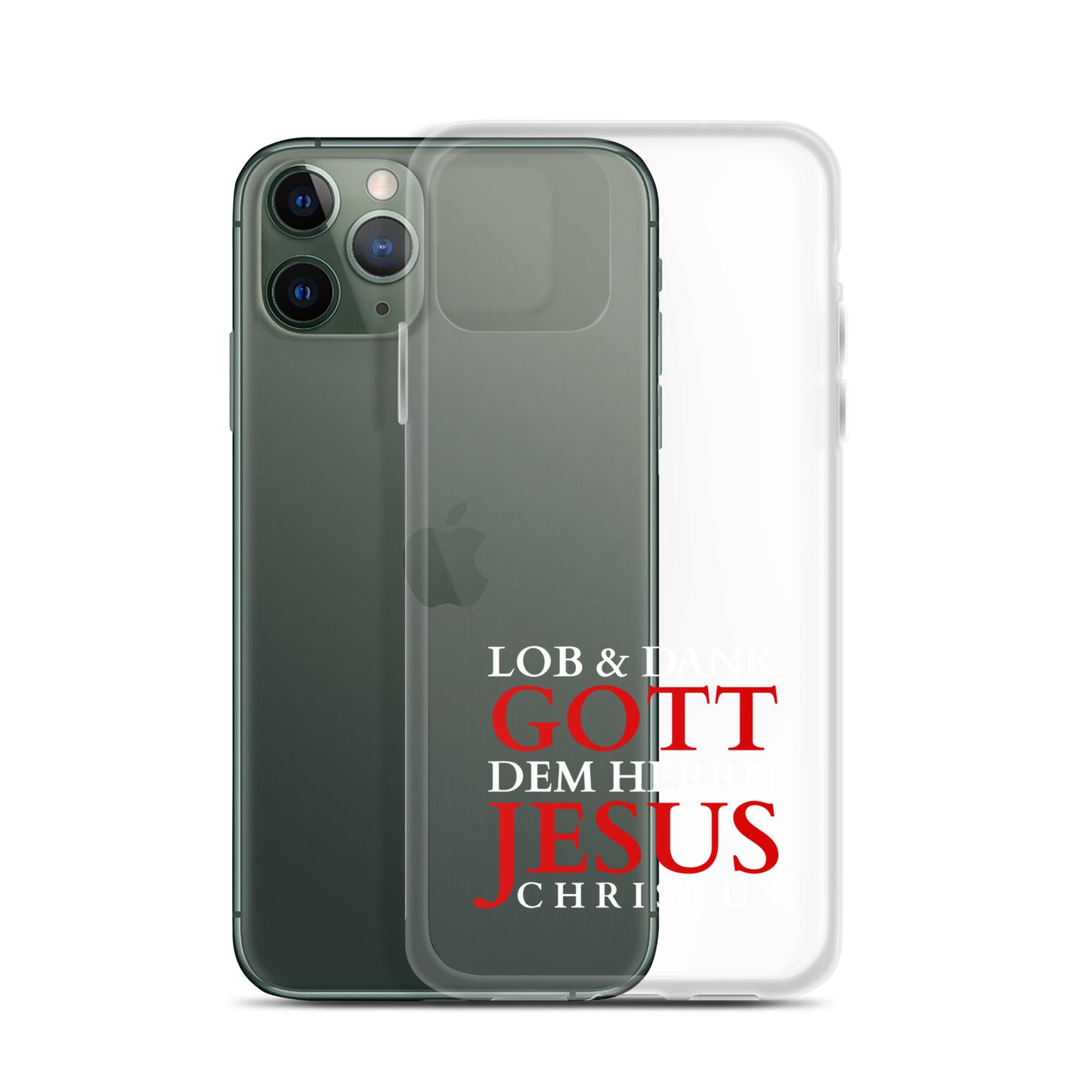 Lob & Dank dem Herrn Jesus Christus - iPhone-Hüllen - dunkles Design DE faith design by The Light of Life