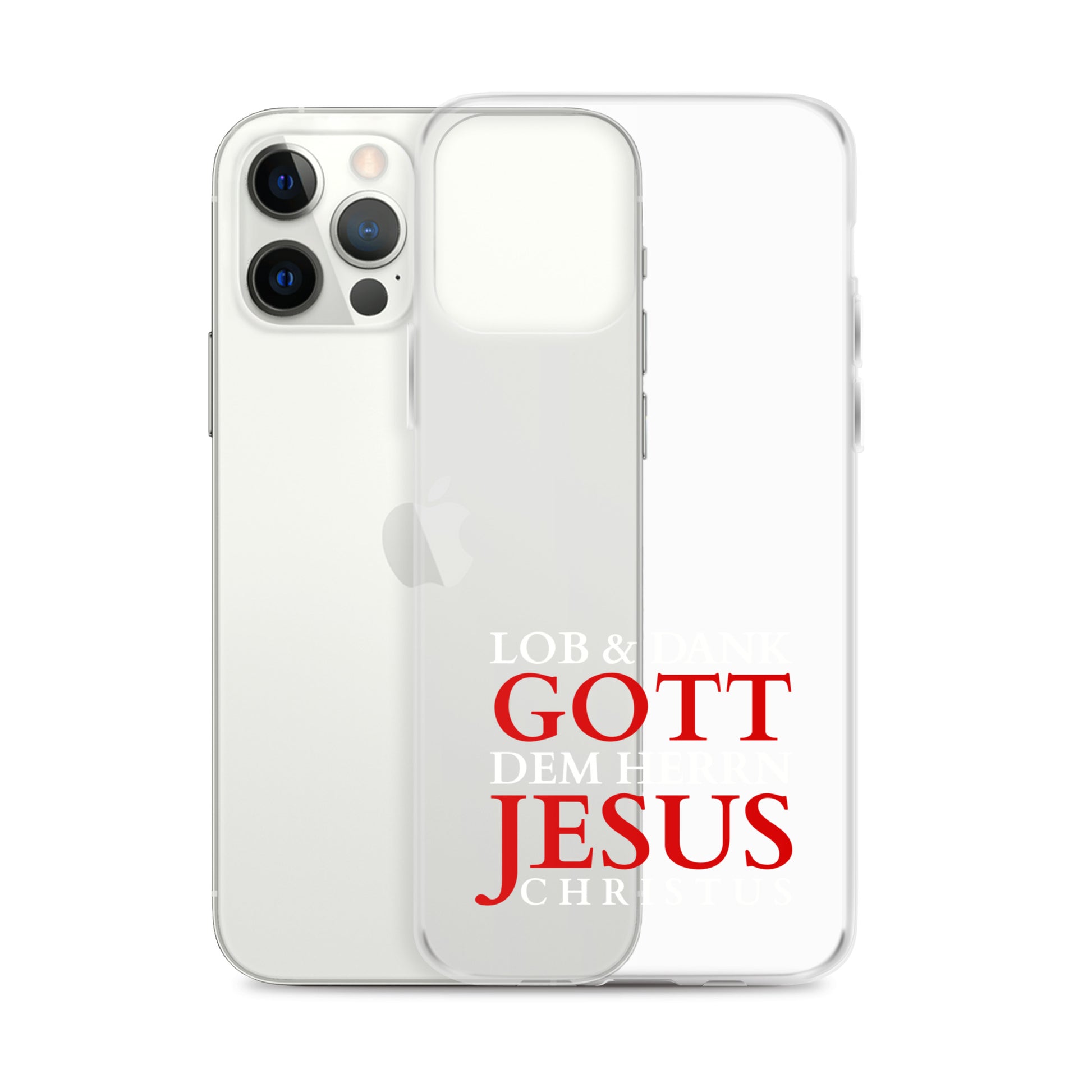 Lob & Dank dem Herrn Jesus Christus - iPhone-Hüllen - dunkles Design DE faith design by The Light of Life