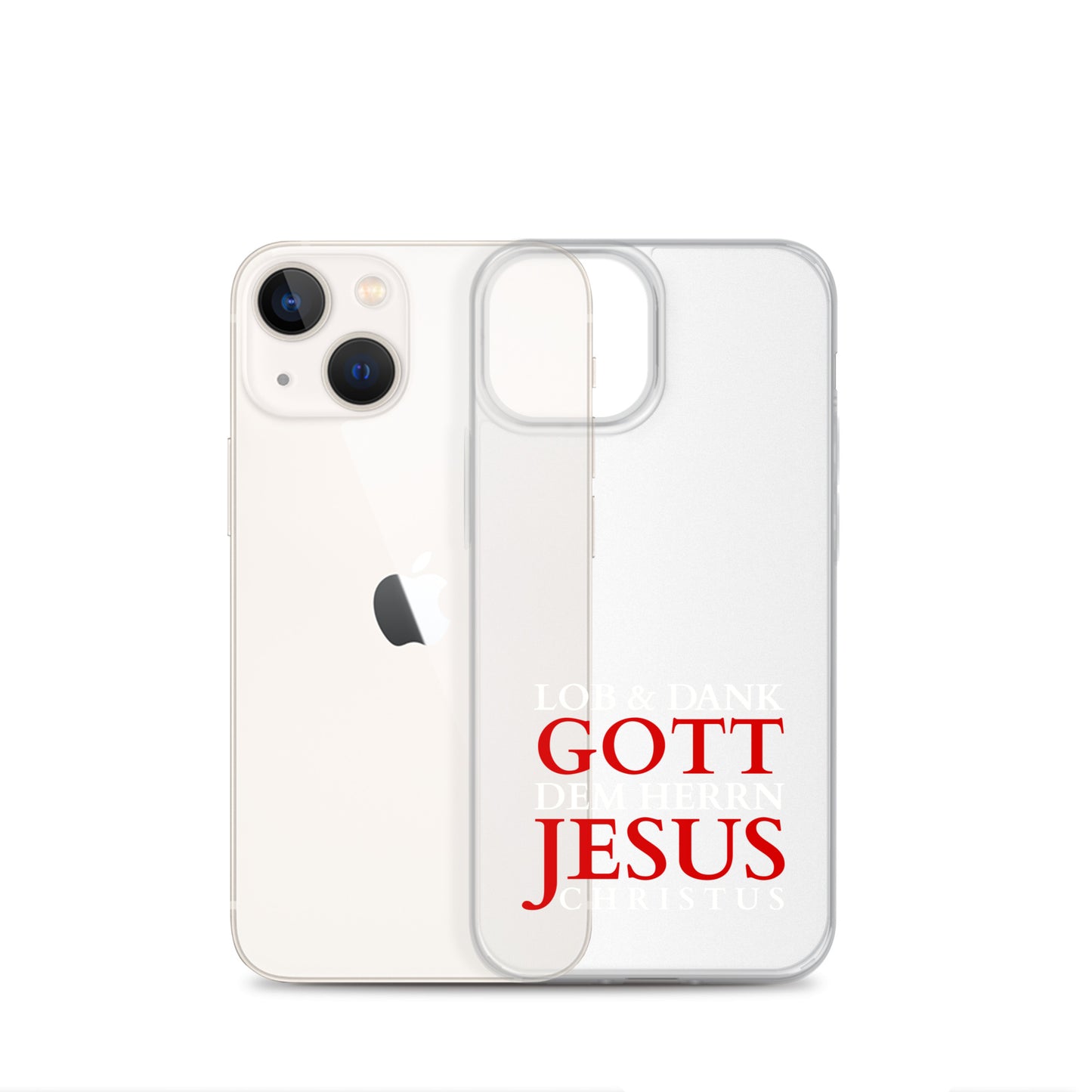 Lob & Dank dem Herrn Jesus Christus - iPhone-Hüllen - dunkles Design DE faith design by The Light of Life