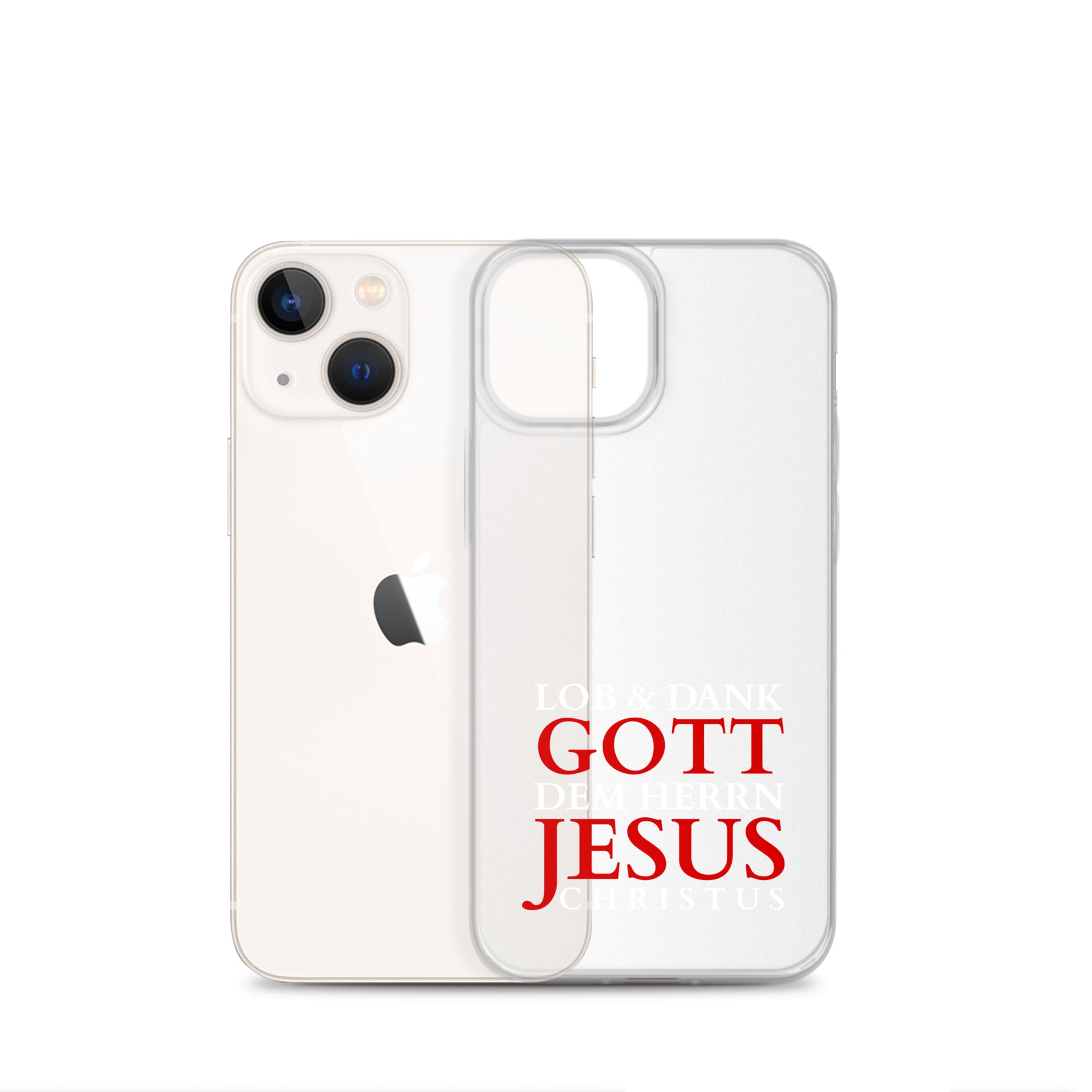 Lob & Dank dem Herrn Jesus Christus - iPhone-Hüllen - dunkles Design DE faith design by The Light of Life