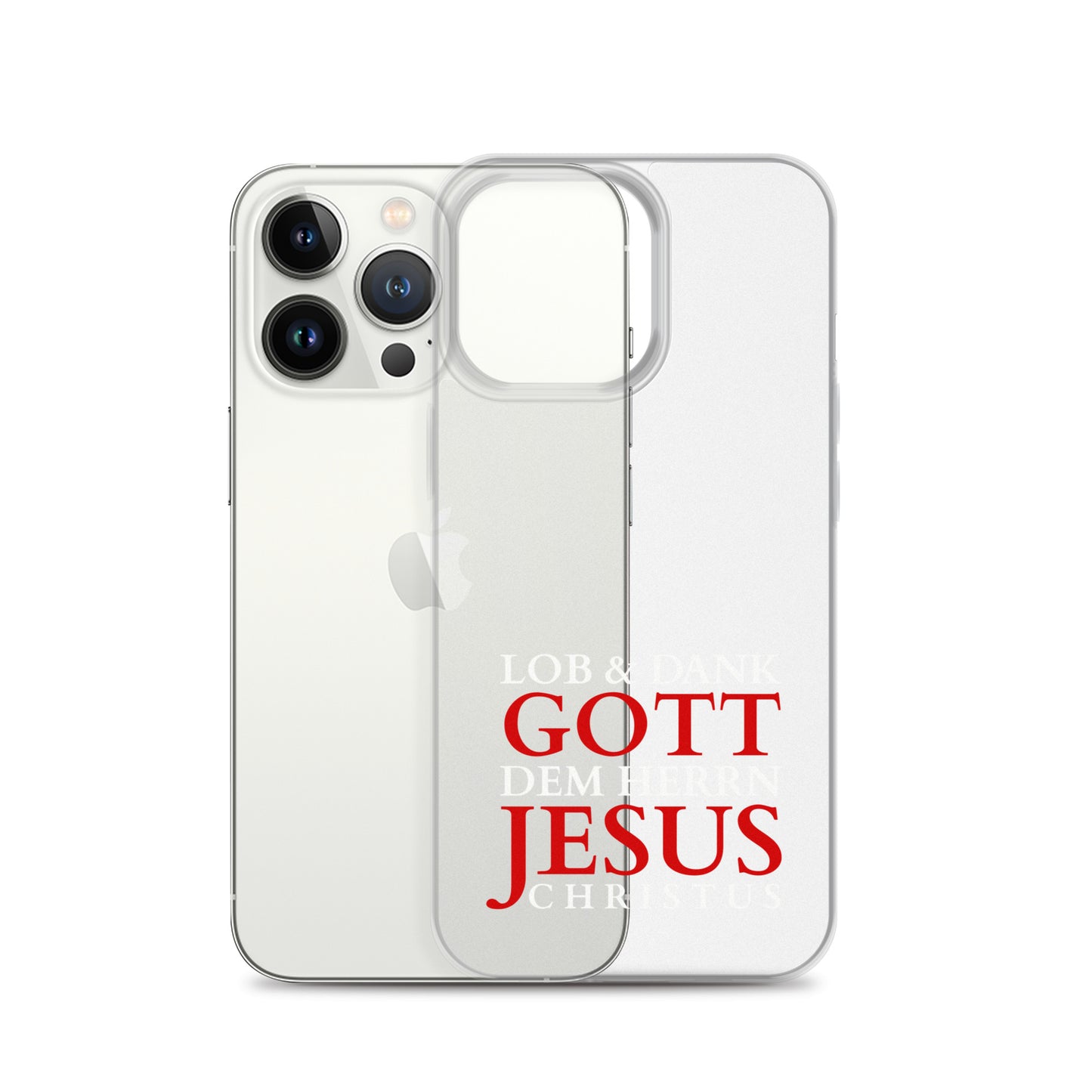Lob & Dank dem Herrn Jesus Christus - iPhone-Hüllen - dunkles Design DE faith design by The Light of Life