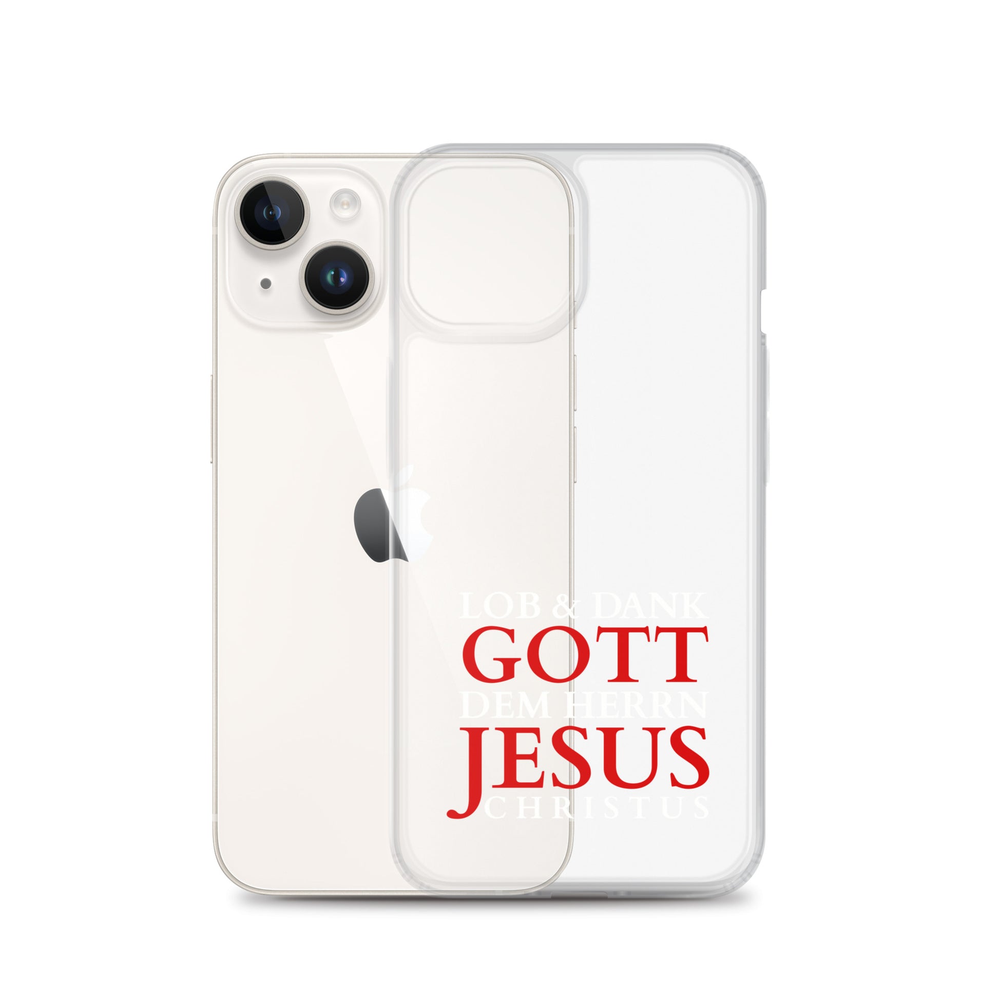 Lob & Dank dem Herrn Jesus Christus - iPhone-Hüllen - dunkles Design DE faith design by The Light of Life