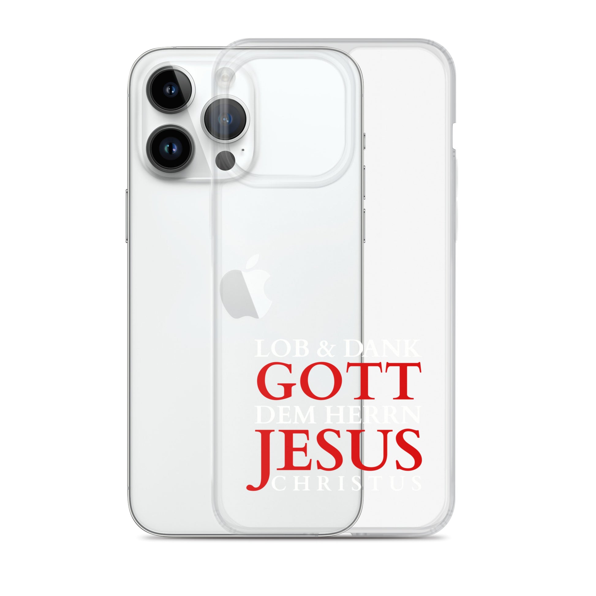 Lob & Dank dem Herrn Jesus Christus - iPhone-Hüllen - dunkles Design DE faith design by The Light of Life