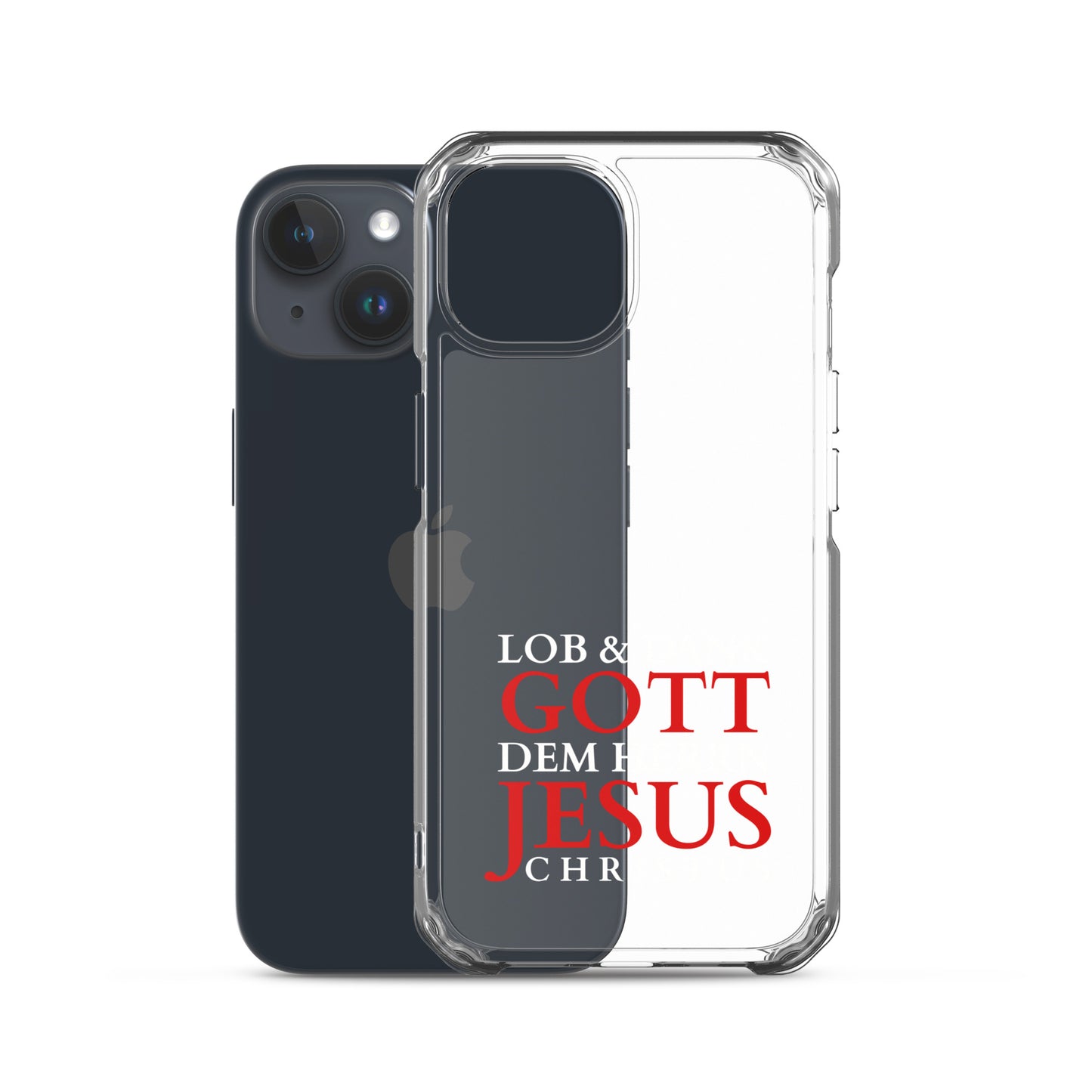 Lob & Dank dem Herrn Jesus Christus - iPhone-Hüllen - dunkles Design DE faith design by The Light of Life