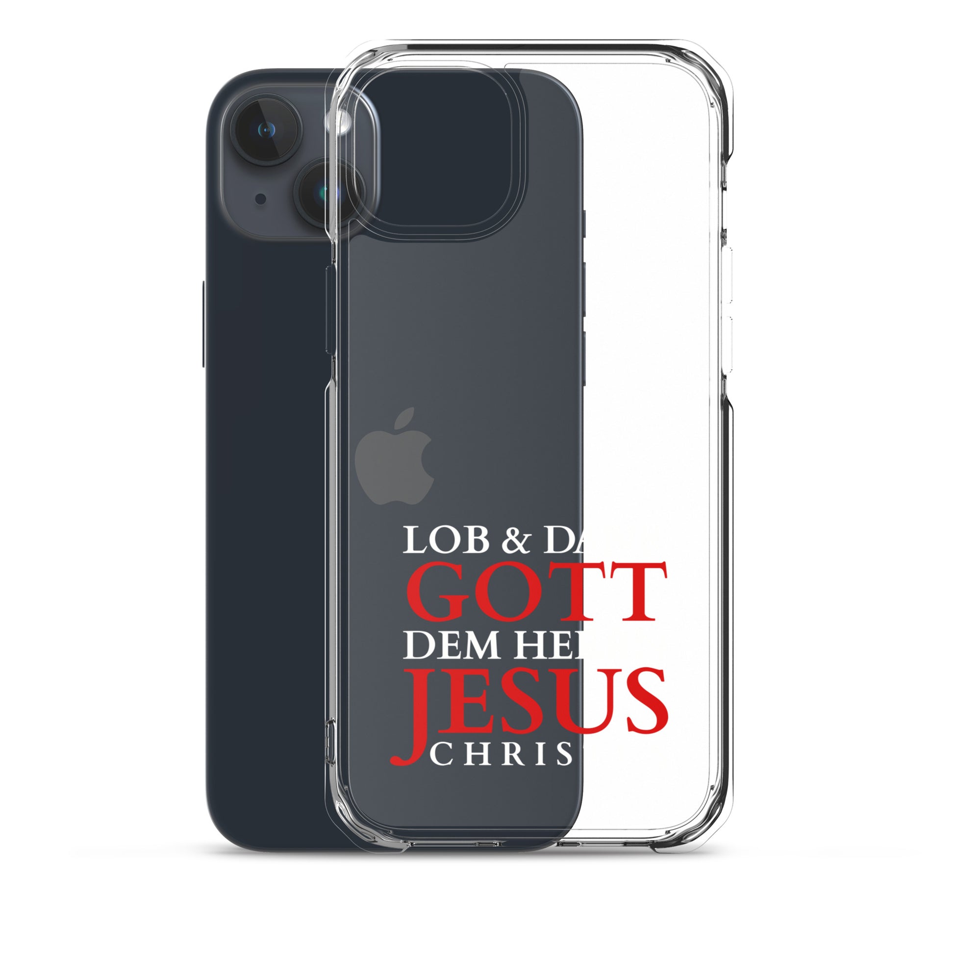 Lob & Dank dem Herrn Jesus Christus - iPhone-Hüllen - dunkles Design DE faith design by The Light of Life