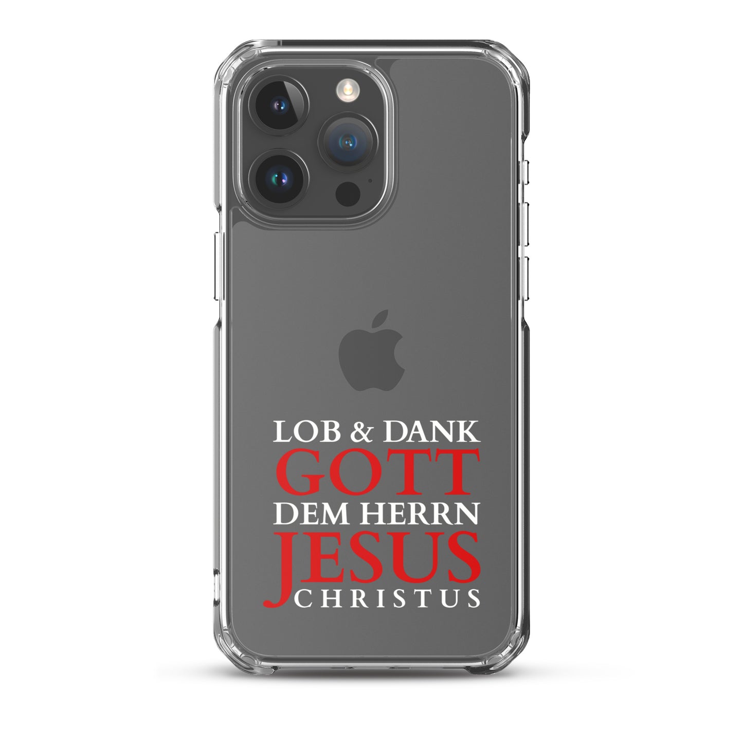 Lob & Dank dem Herrn Jesus Christus - iPhone-Hüllen - dunkles Design DE faith design by The Light of Life