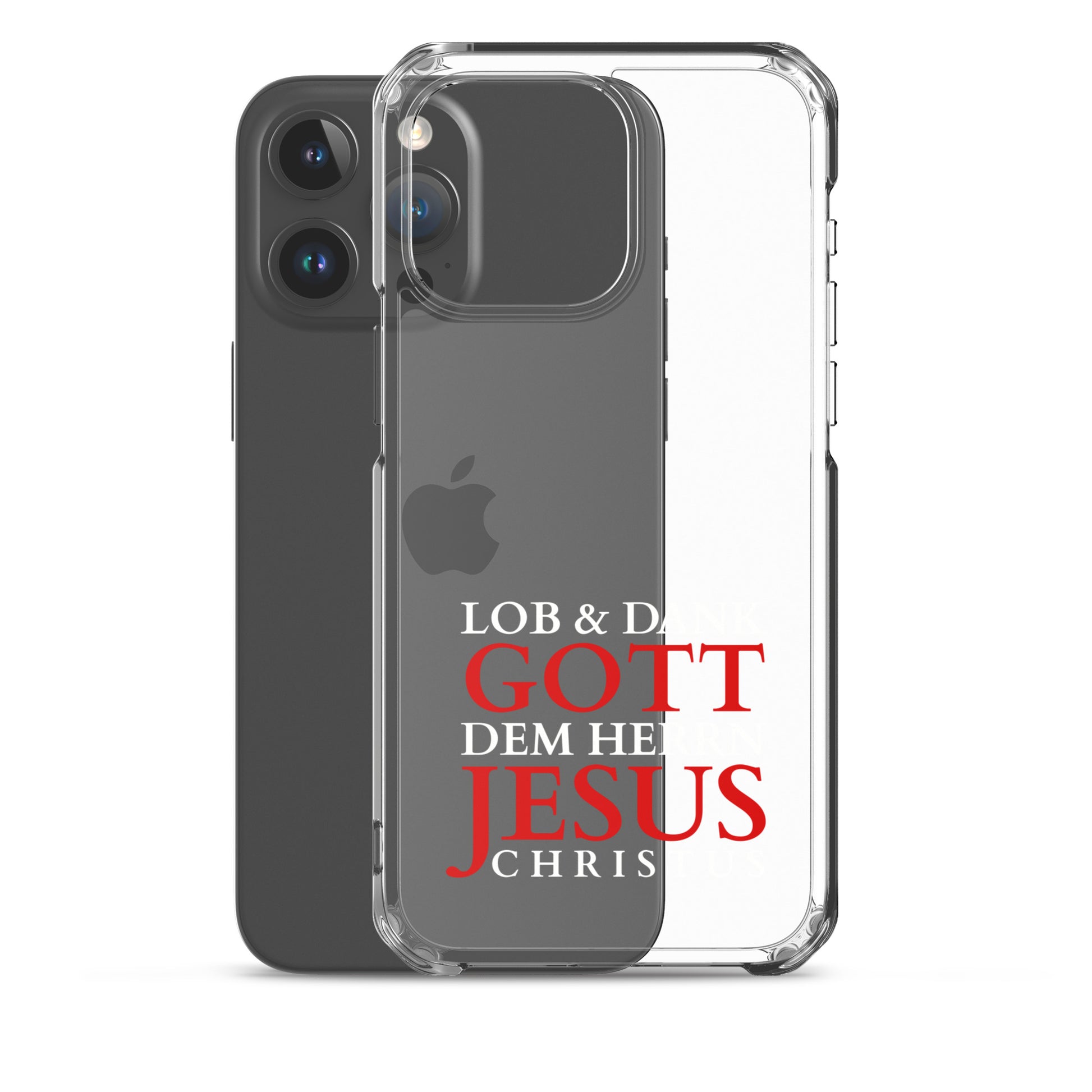 Lob & Dank dem Herrn Jesus Christus - iPhone-Hüllen - dunkles Design DE faith design by The Light of Life
