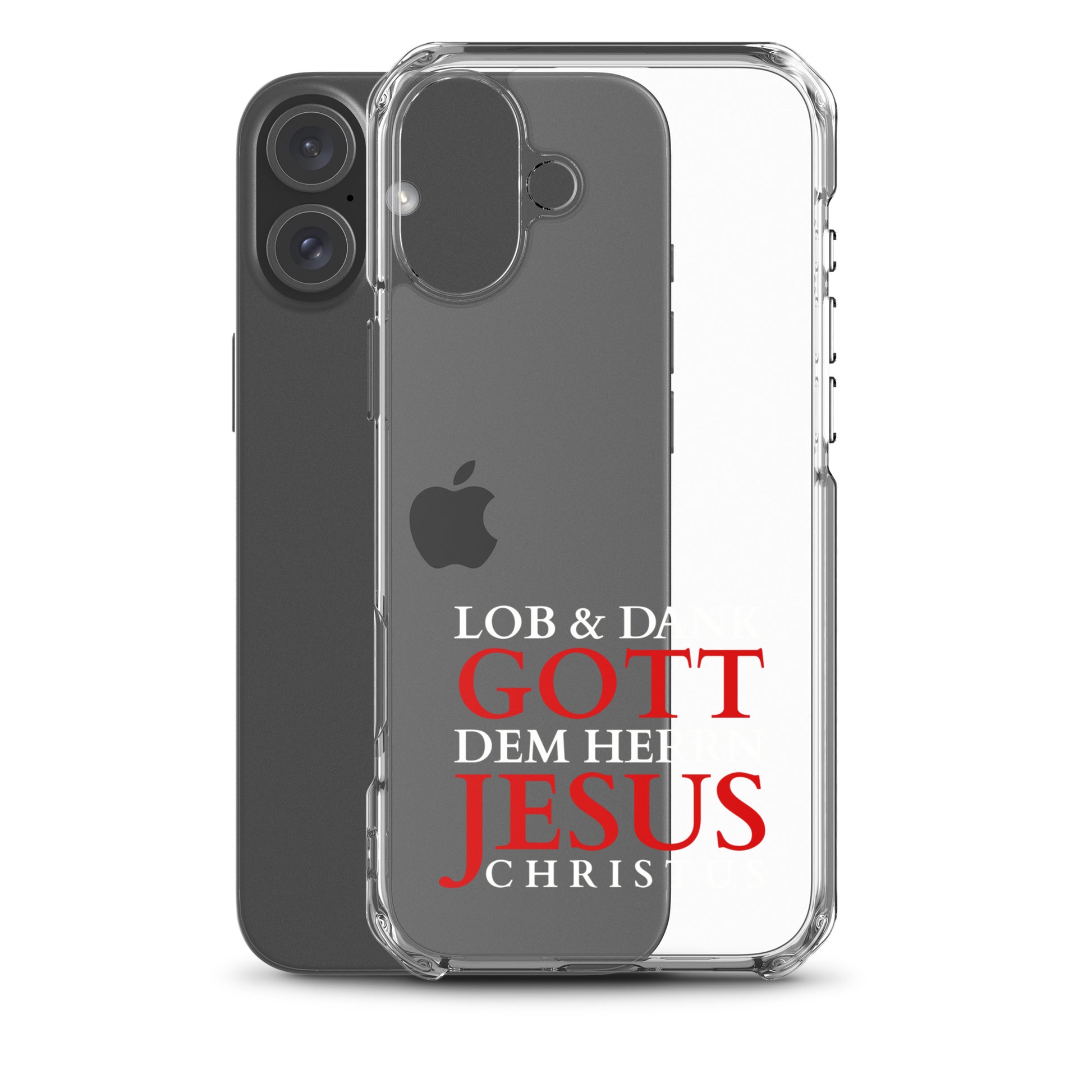 Lob & Dank dem Herrn Jesus Christus - iPhone-Hüllen - dunkles Design DE faith design by The Light of Life