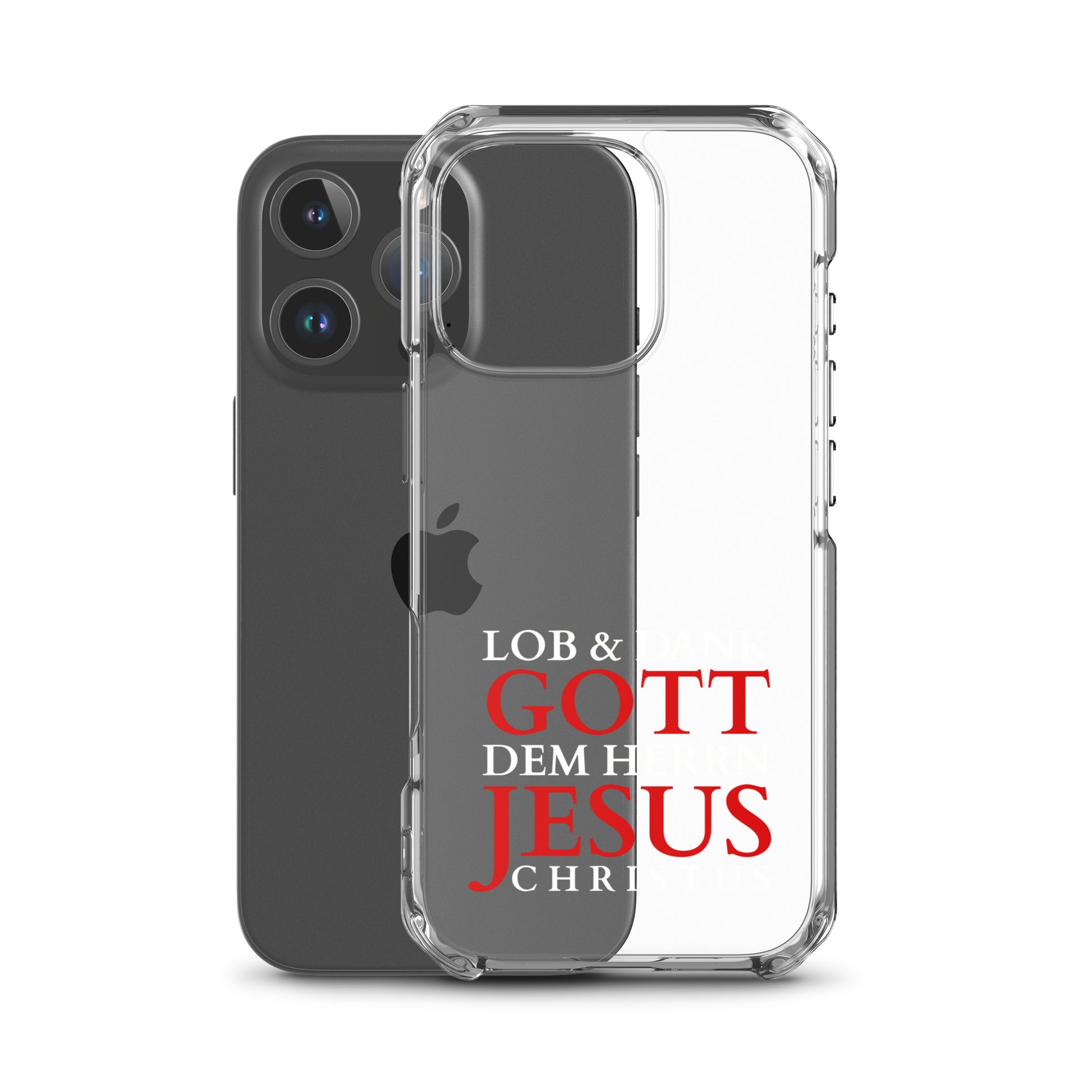 Lob & Dank dem Herrn Jesus Christus - iPhone-Hüllen - dunkles Design DE faith design by The Light of Life
