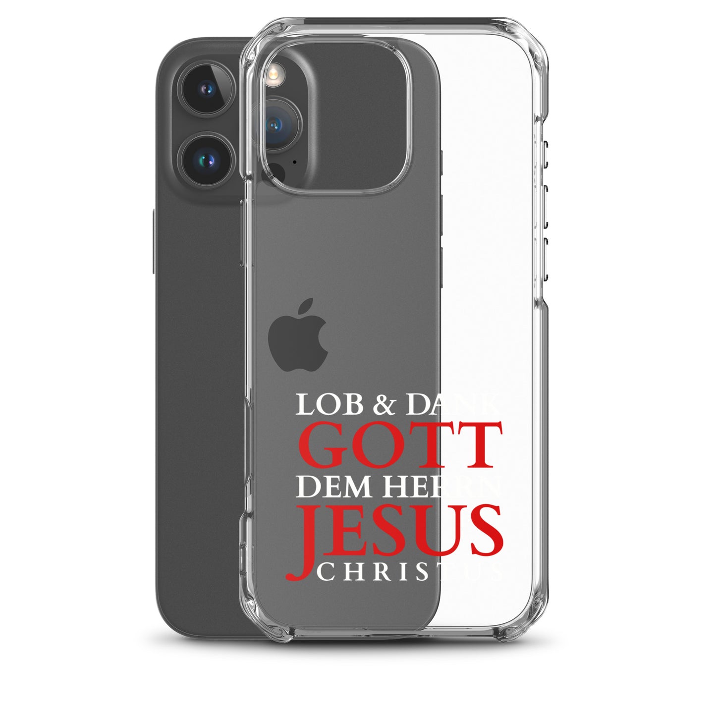Lob & Dank dem Herrn Jesus Christus - iPhone-Hüllen - dunkles Design DE faith design by The Light of Life