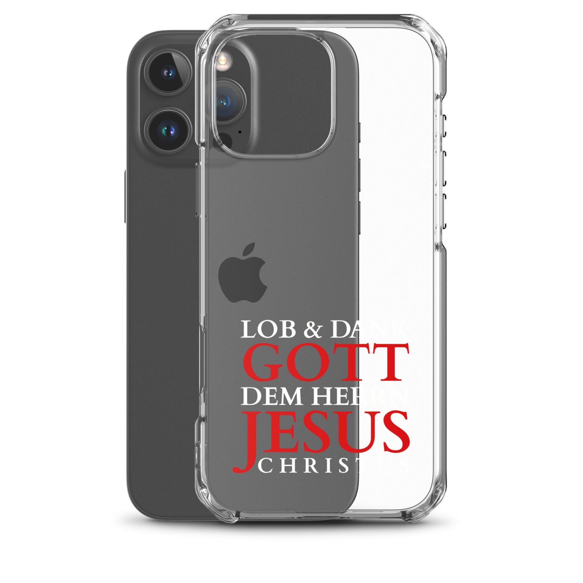 Lob & Dank dem Herrn Jesus Christus - iPhone-Hüllen - dunkles Design DE faith design by The Light of Life