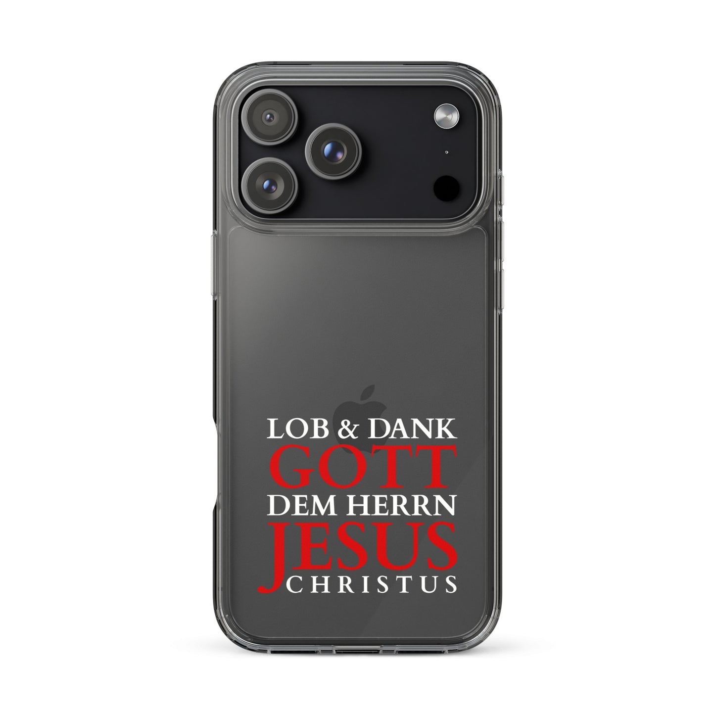 Lob & Dank dem Herrn Jesus Christus - iPhone-Hüllen - dunkles Design DE faith design by The Light of Life
