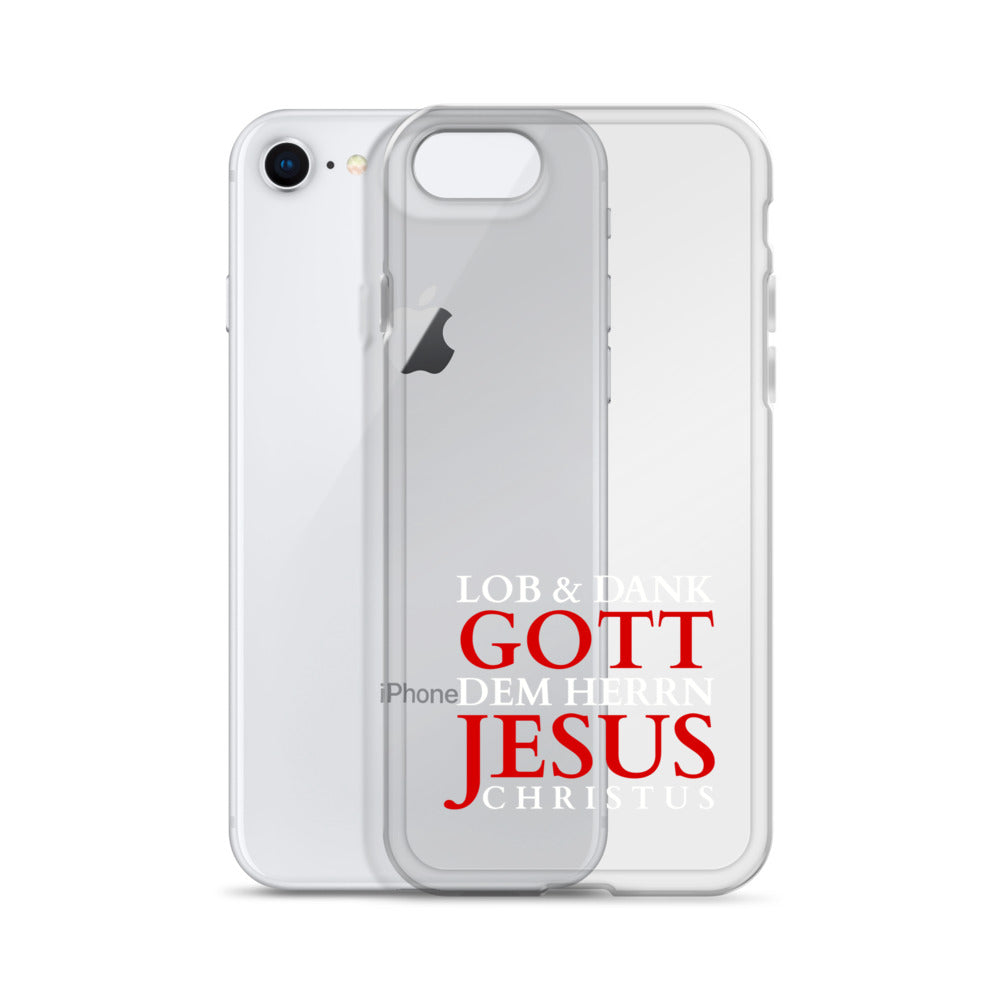 Lob & Dank dem Herrn Jesus Christus - iPhone-Hüllen - dunkles Design DE faith design by The Light of Life