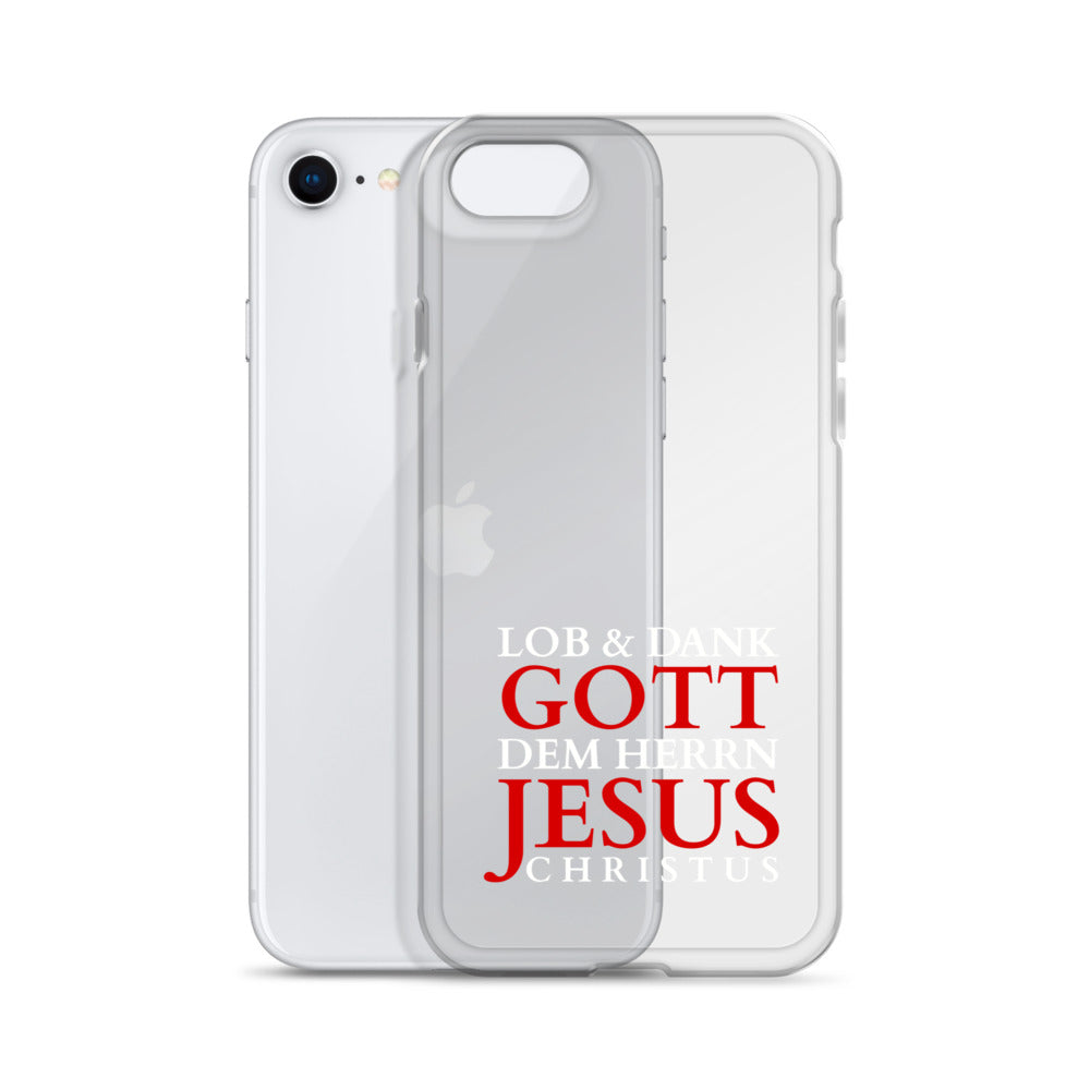 Lob & Dank dem Herrn Jesus Christus - iPhone-Hüllen - dunkles Design DE faith design by The Light of Life