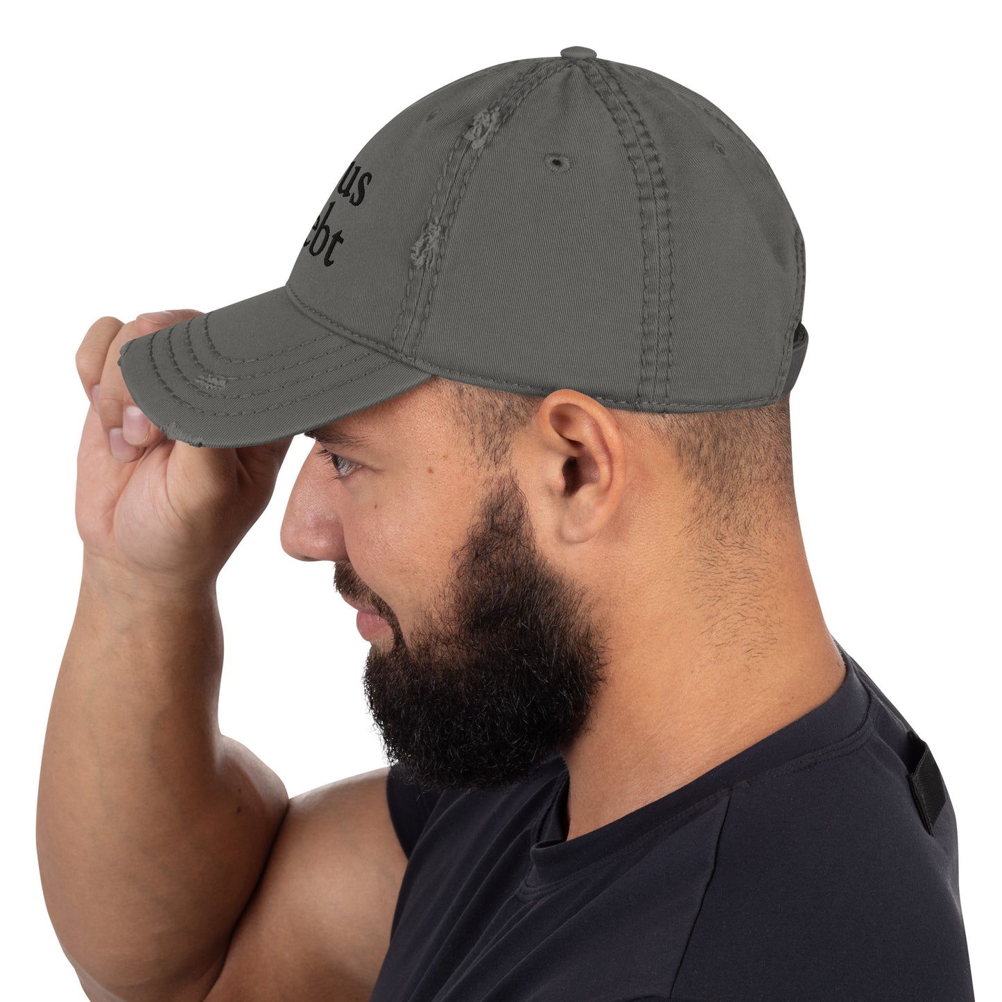 Jesus lebt - Dad-Hat im Used-Look DE - helles Design faith design by The Light of Life