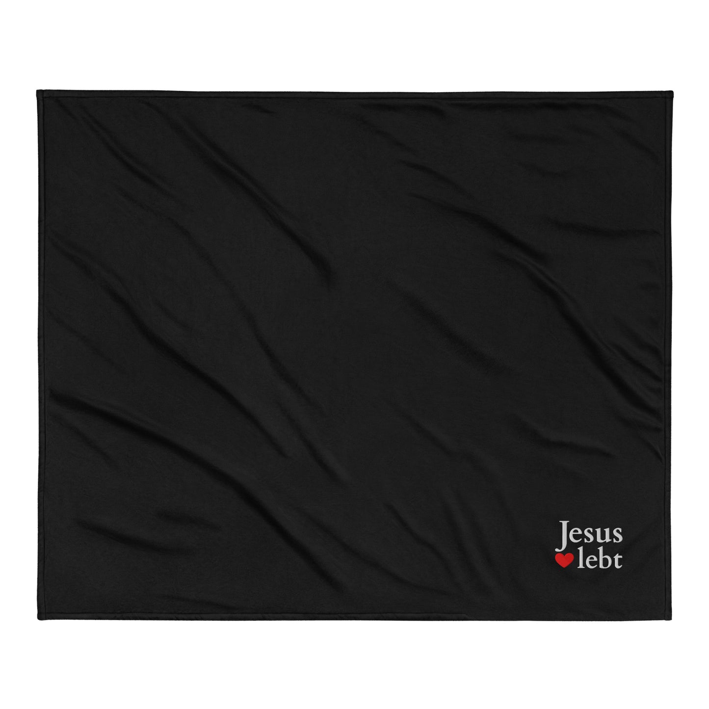 Jesus lebt - Premium Sherpa Decke - D-Design DE faith design by The Light of Life