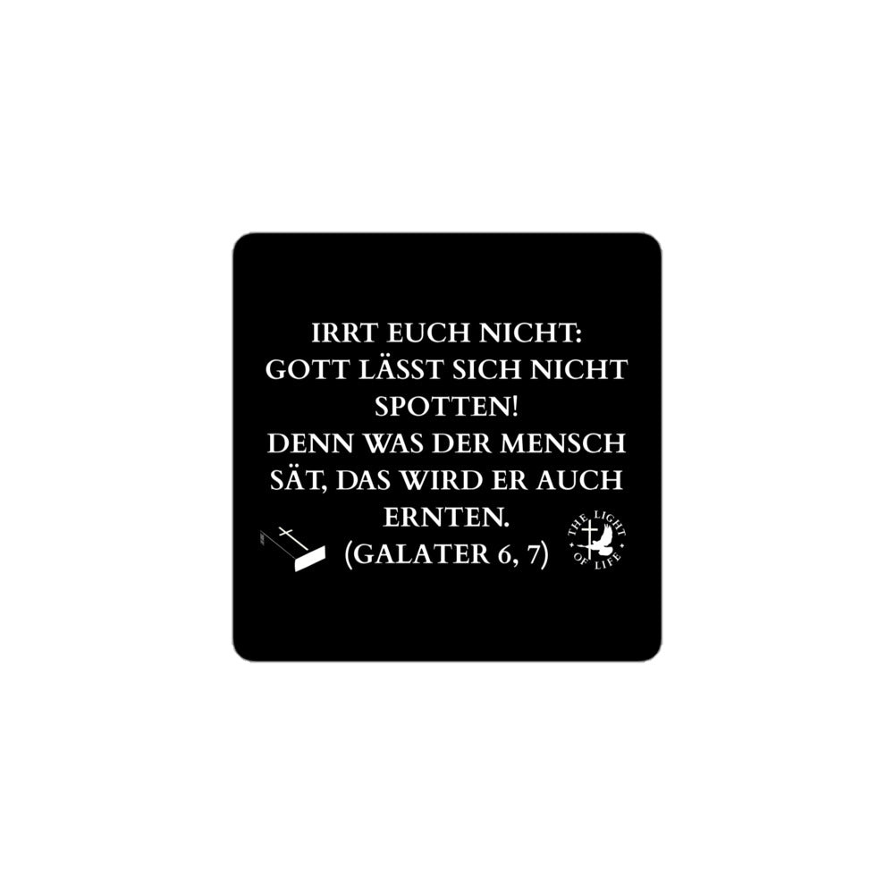 Blasenfreie Aufkleber Bibelvers Galater für jeden, der Glauben und Stil vereinen möchte. Jetzt kaufen!